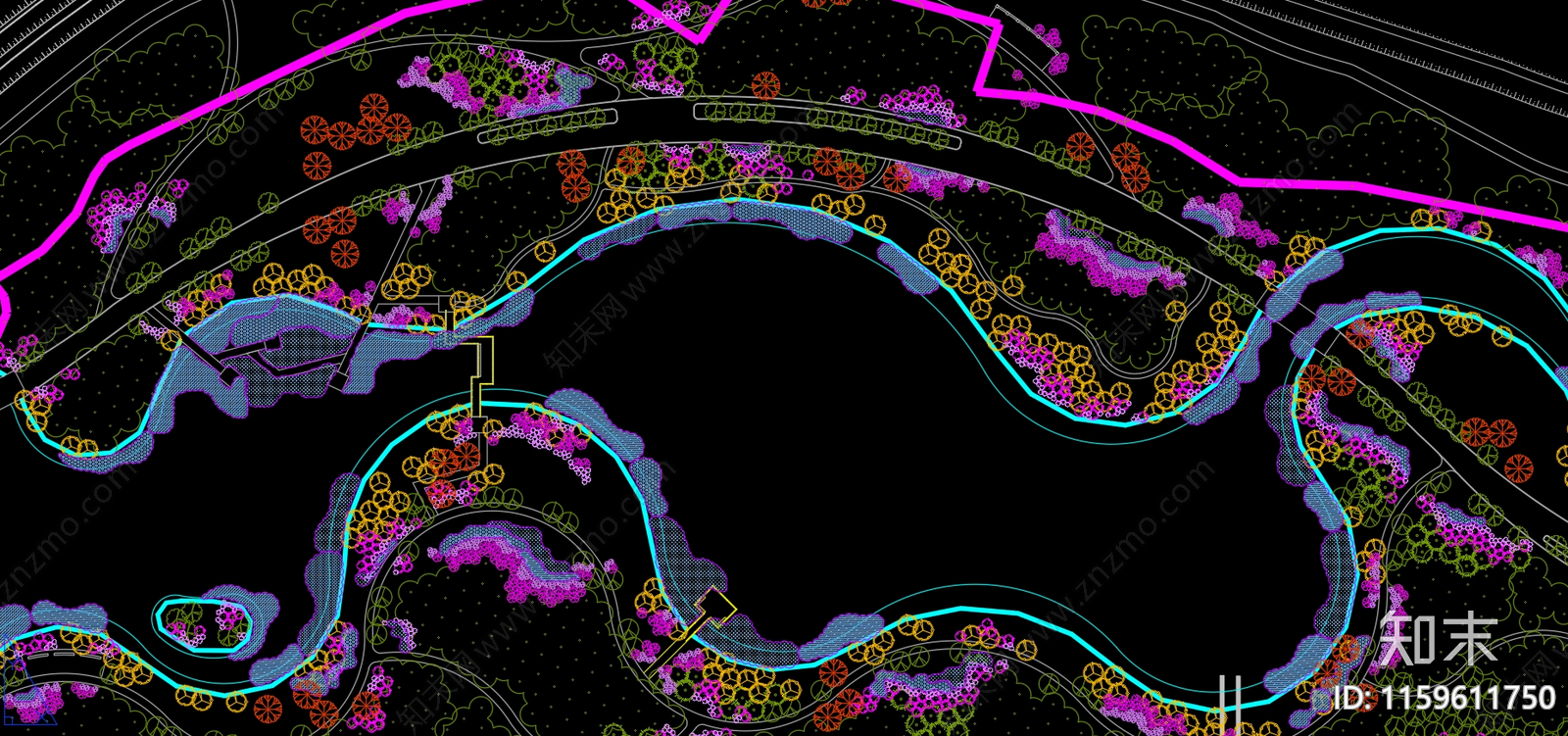 江西省抚州市某湿地公园植cad施工图下载【ID:1159611750】