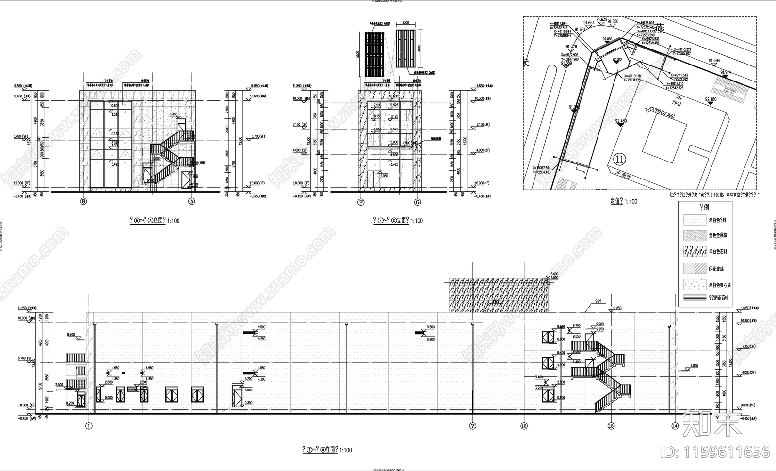 售楼部建cad施工图下载【ID:1159611656】
