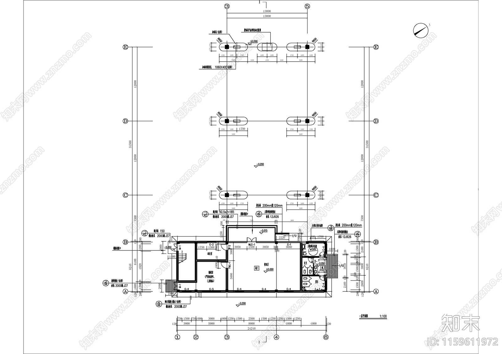 加油站建cad施工图下载【ID:1159611972】