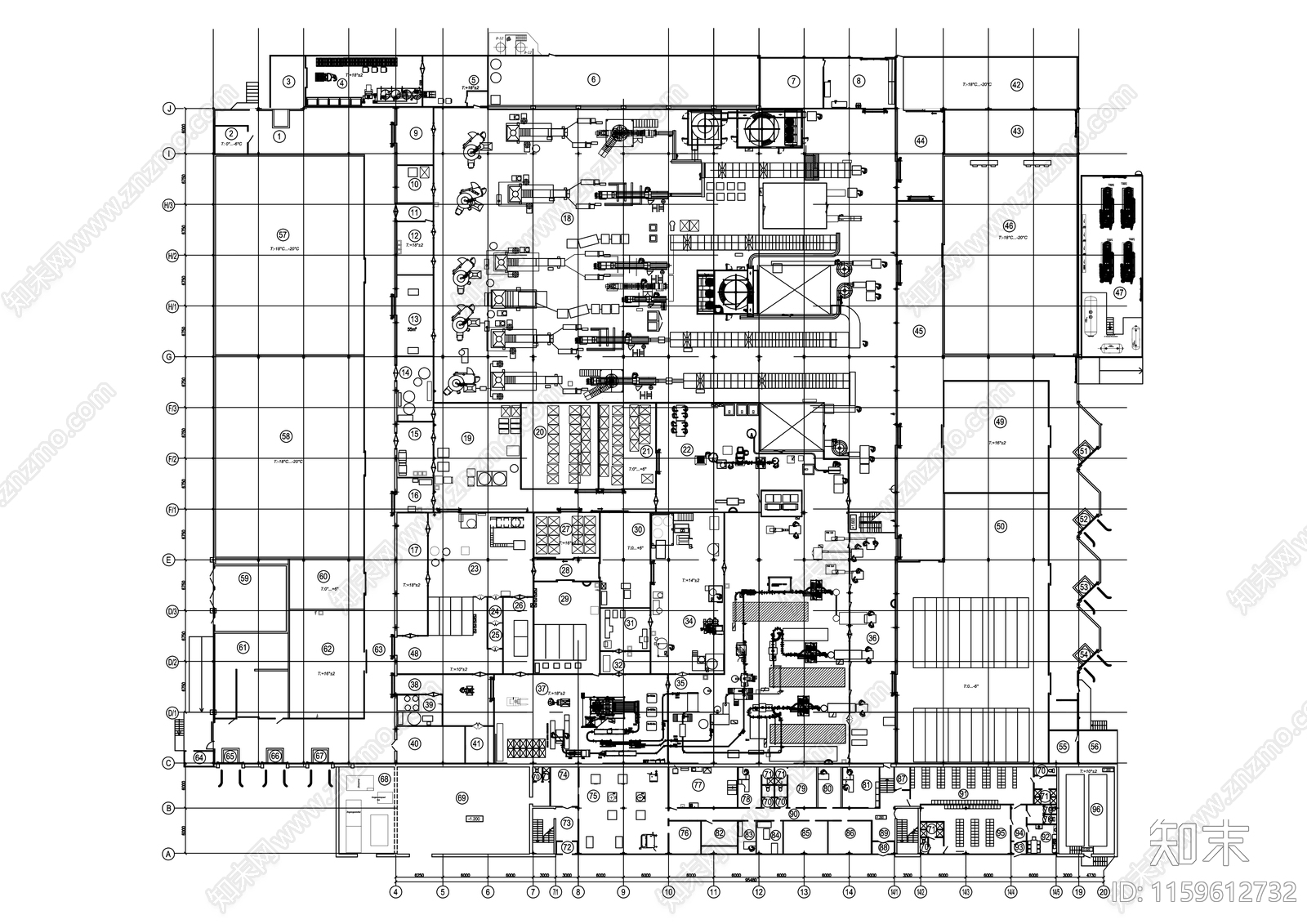 鱼类加工厂设计图施工图下载【ID:1159612732】