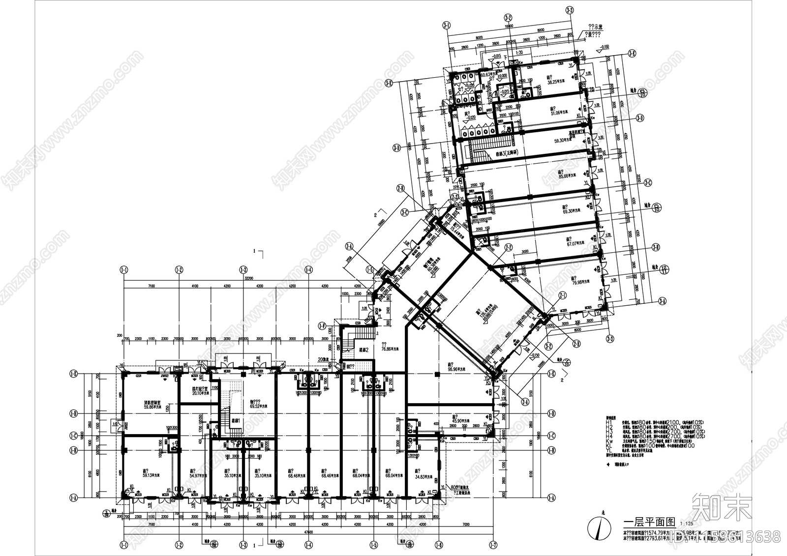 住宅区沿街商业建cad施工图下载【ID:1159613638】