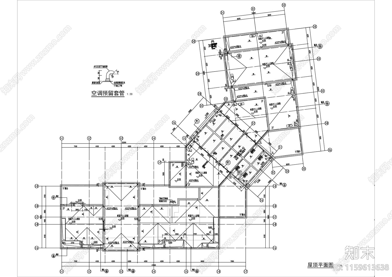 住宅区沿街商业建cad施工图下载【ID:1159613638】