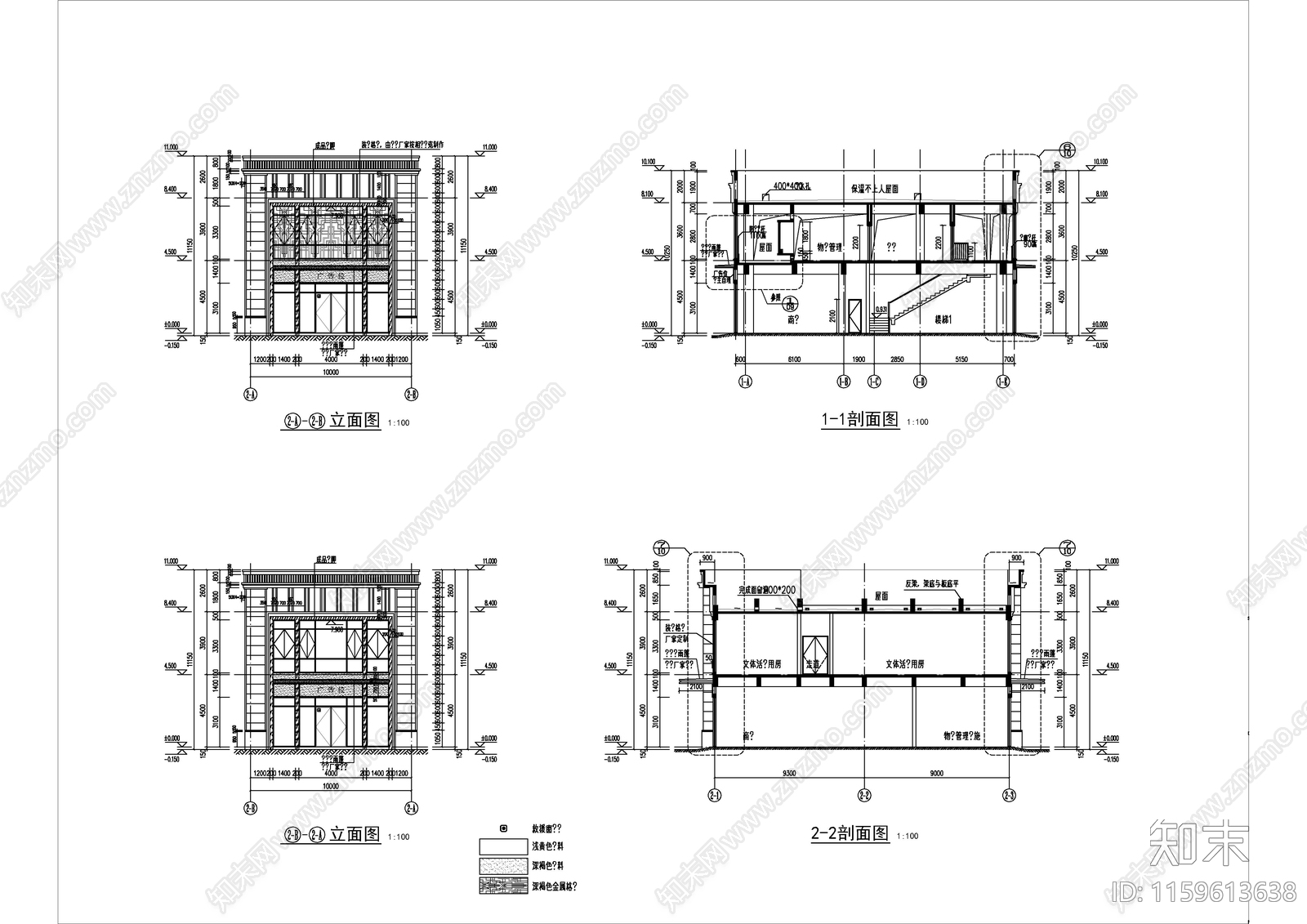 住宅区沿街商业建cad施工图下载【ID:1159613638】