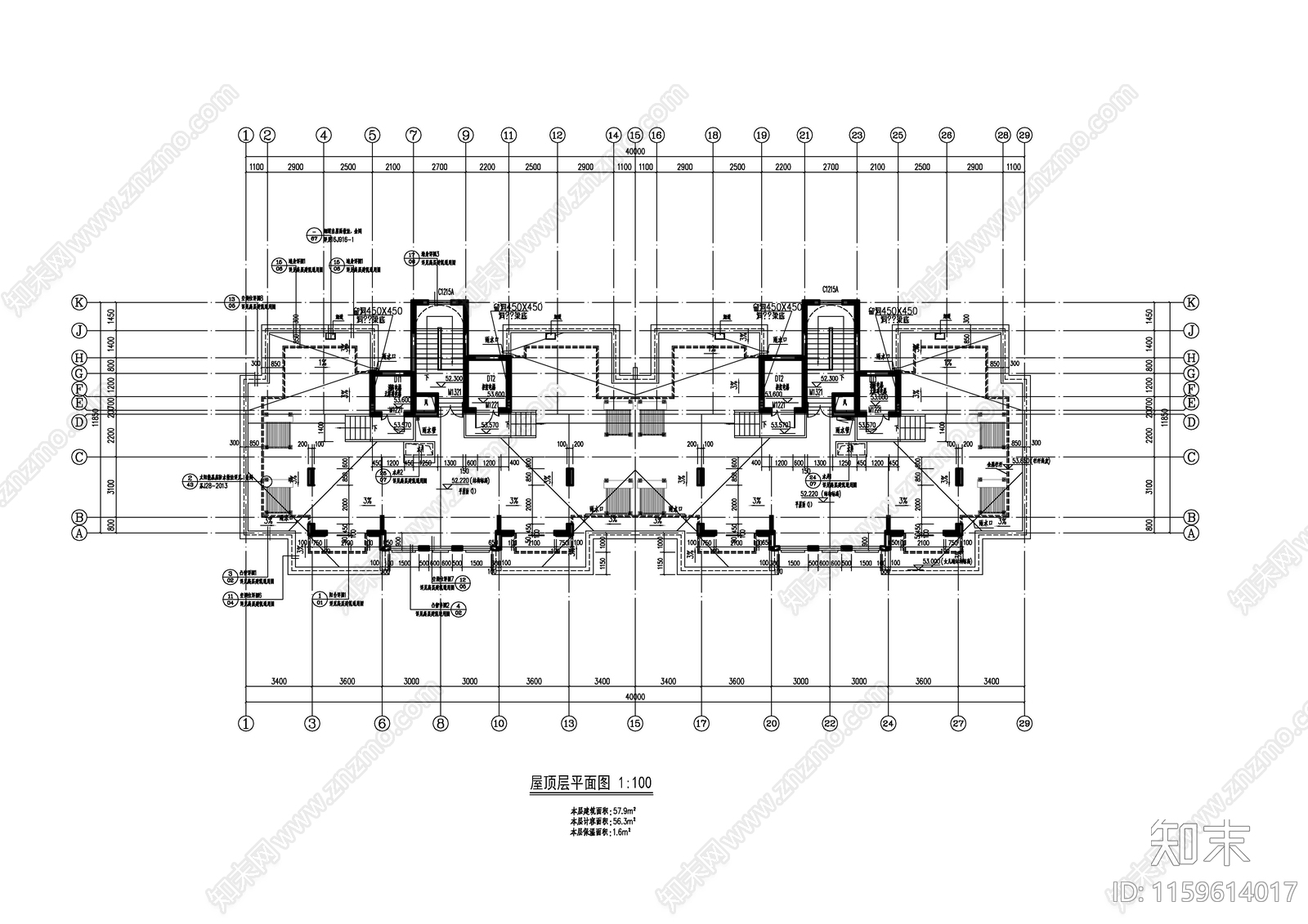 新中式高层住宅建施图cad施工图下载【ID:1159614017】