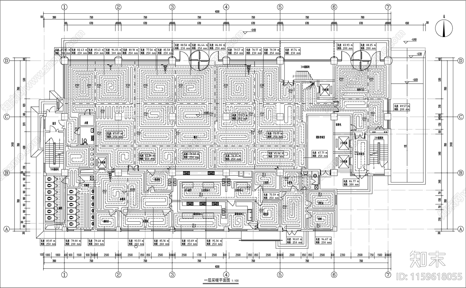 办公楼采暖暖通设施工图下载【ID:1159618055】