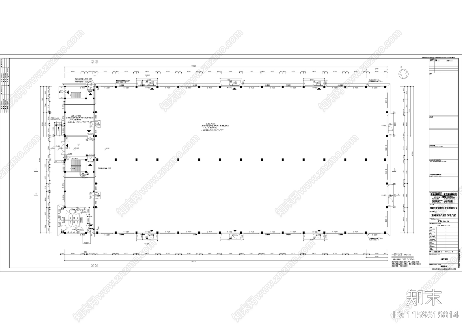 灌东新材料产业园cad施工图下载【ID:1159618814】