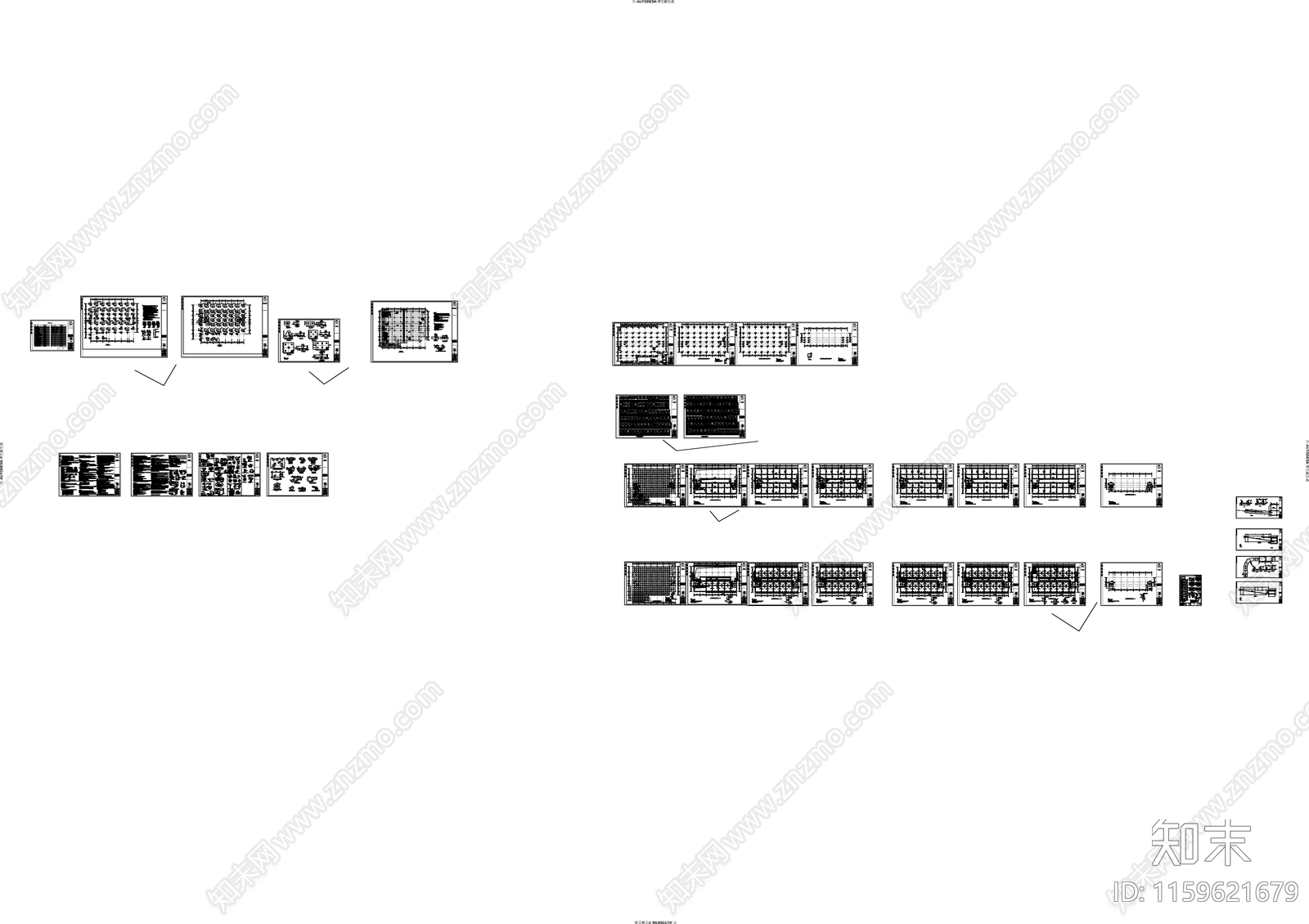 厂房框架结cad施工图下载【ID:1159621679】