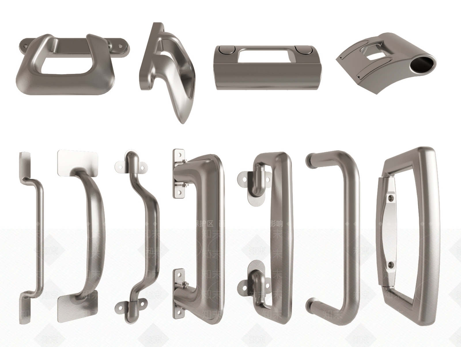 现代门把手3D模型下载【ID:1159625959】