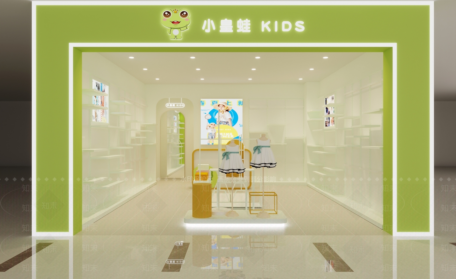 现代童装店3D模型下载【ID:1159629066】