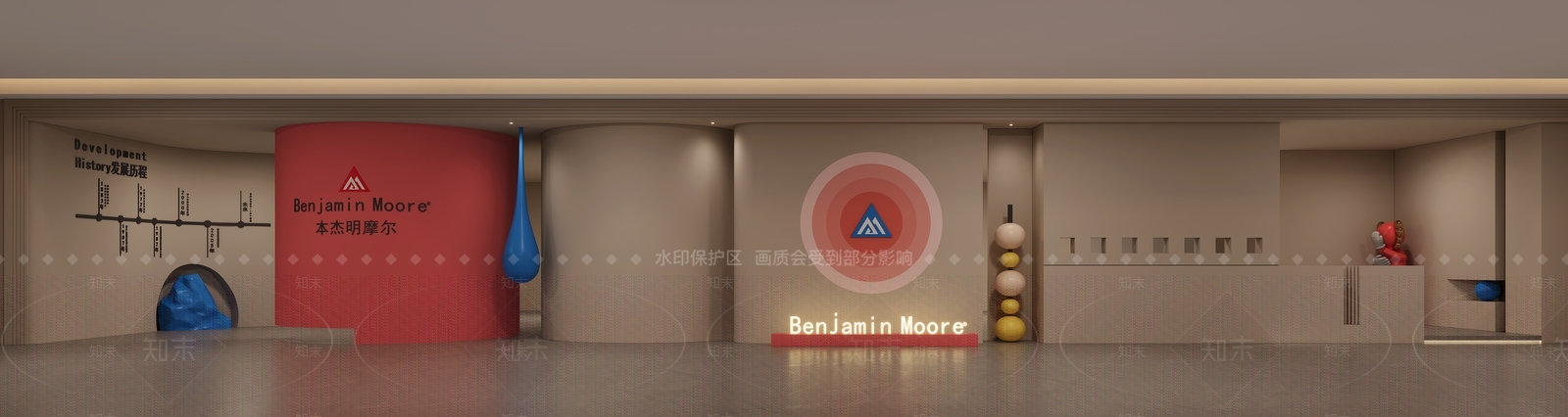 现代展厅门头3D模型下载【ID:1159629723】