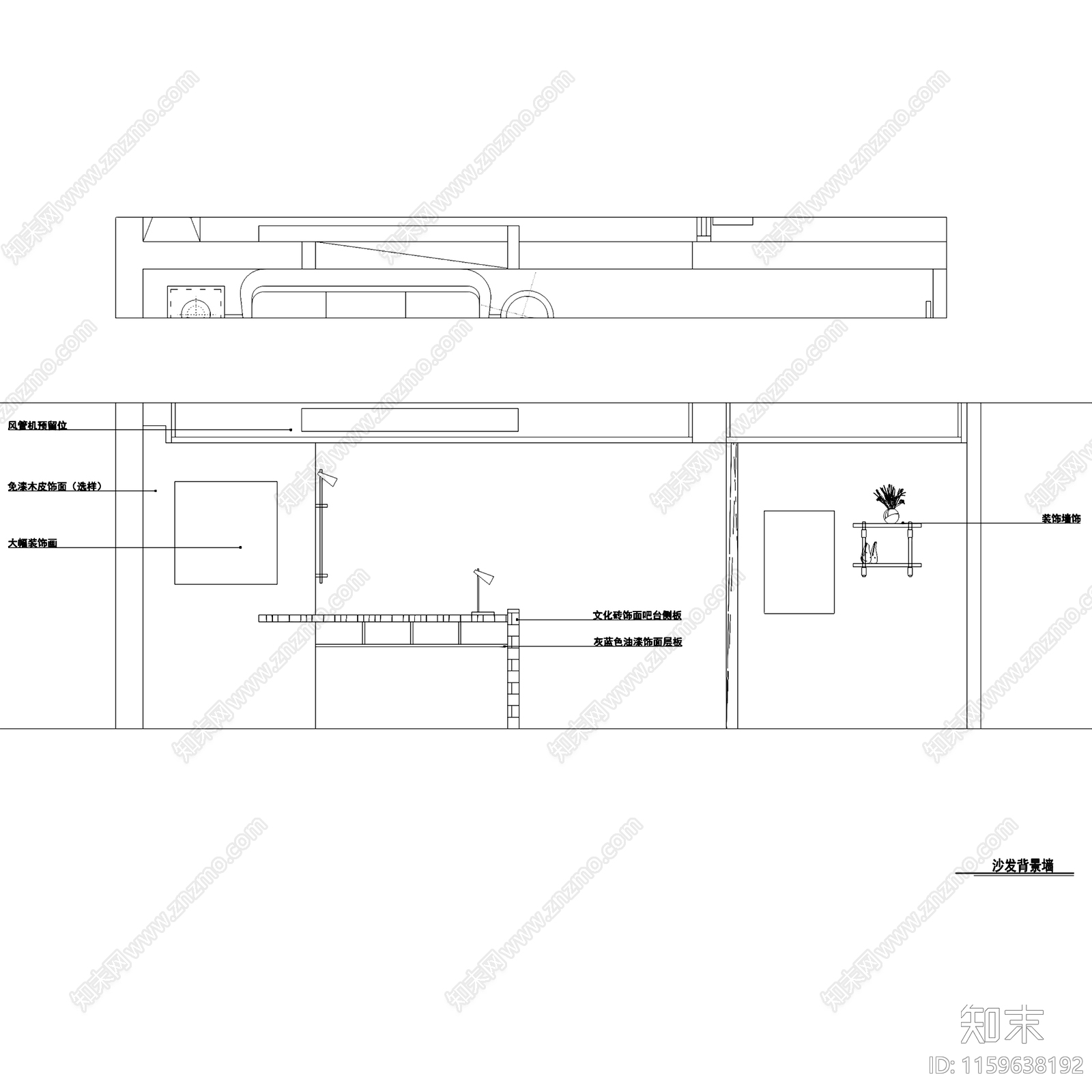 北欧现代国际百纳三室两厅两卫私宅雅居室内家装cad施工图下载【ID:1159638192】