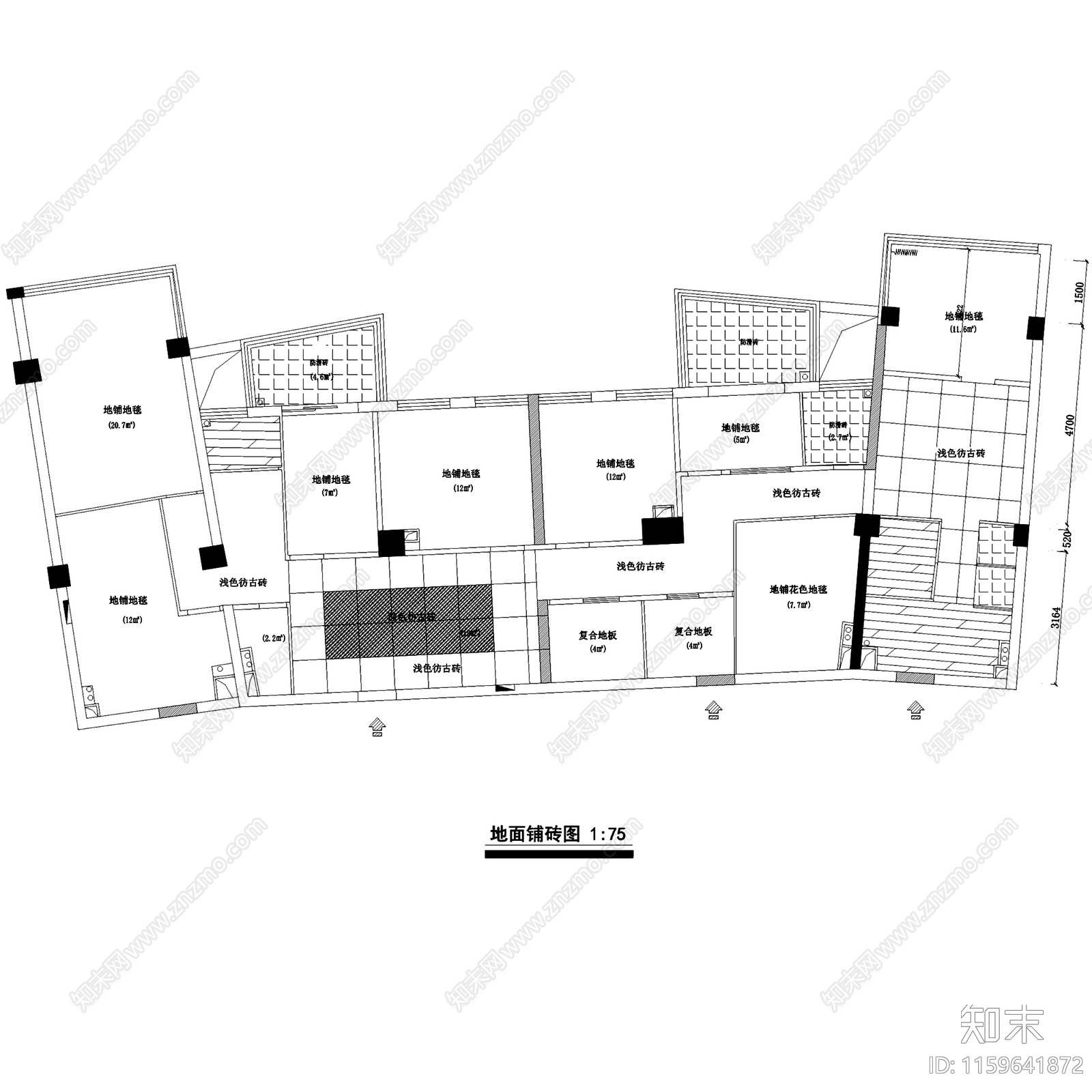 金粉世家SPA美容院室内工装CAcad施工图下载【ID:1159641872】