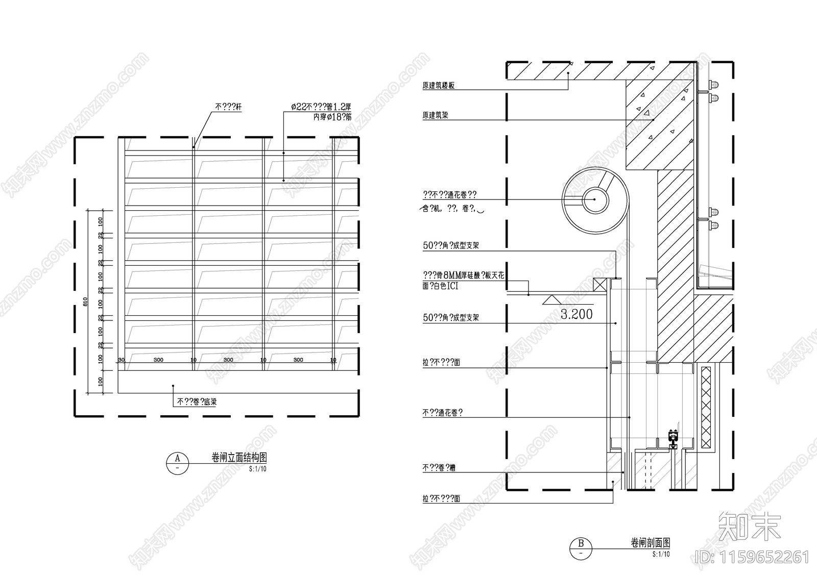 银行支行室内装施工图下载【ID:1159652261】