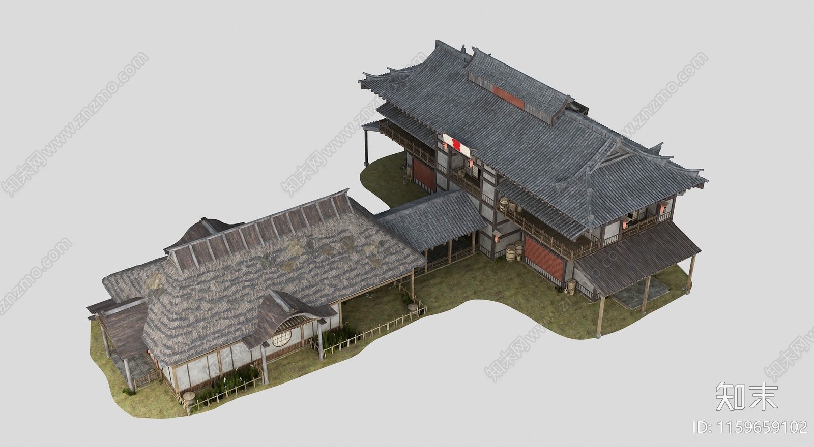 艺术风格建筑3D模型下载【ID:1159659102】