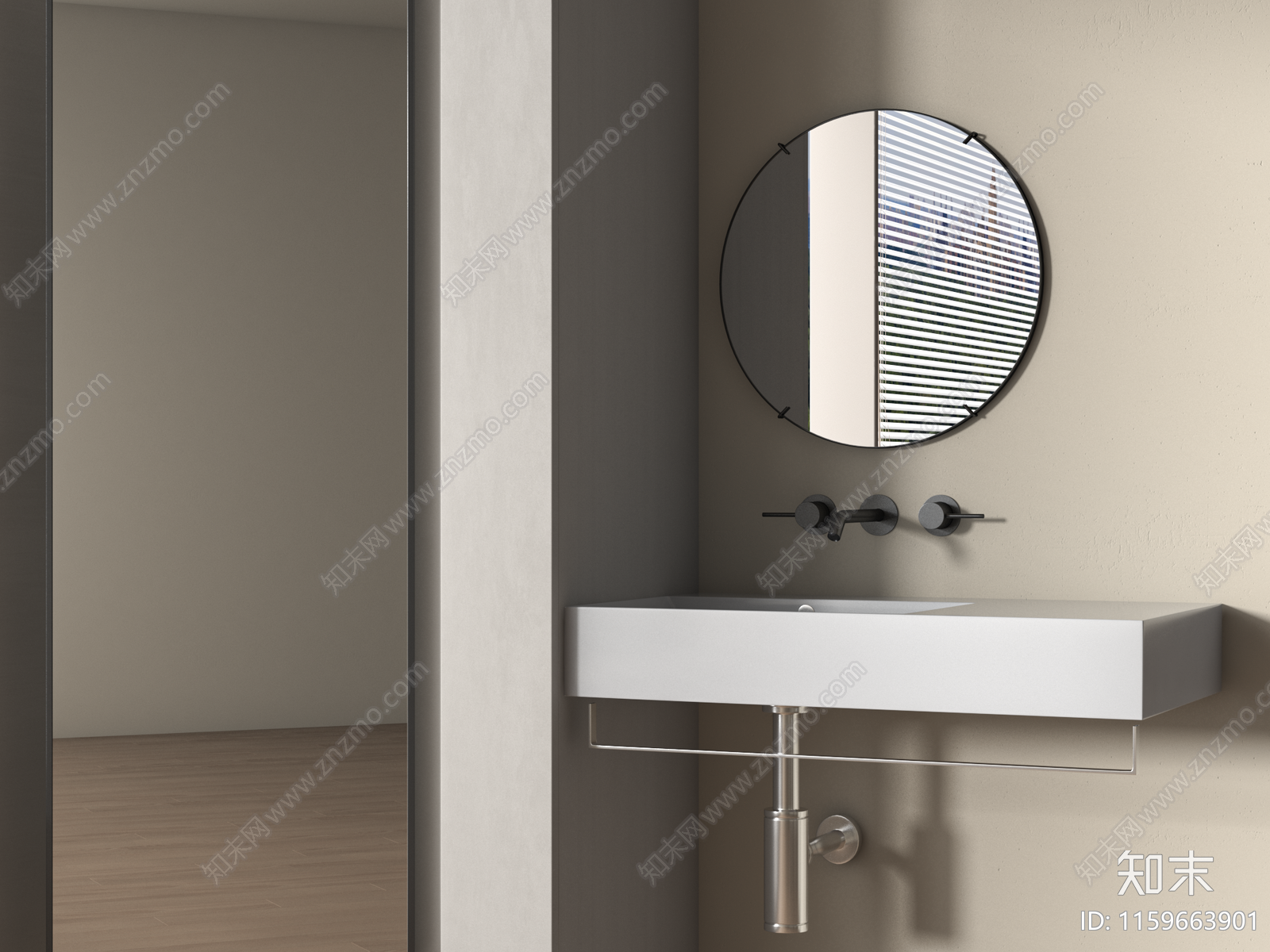 洗手台SU模型下载【ID:1159663901】