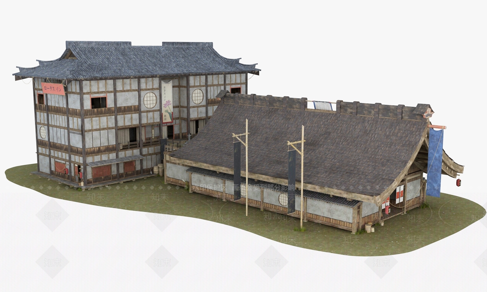 古代建筑日式建筑塔楼日本建筑日本房屋日式宫殿日式城堡3D模型下载【ID:1159671285】