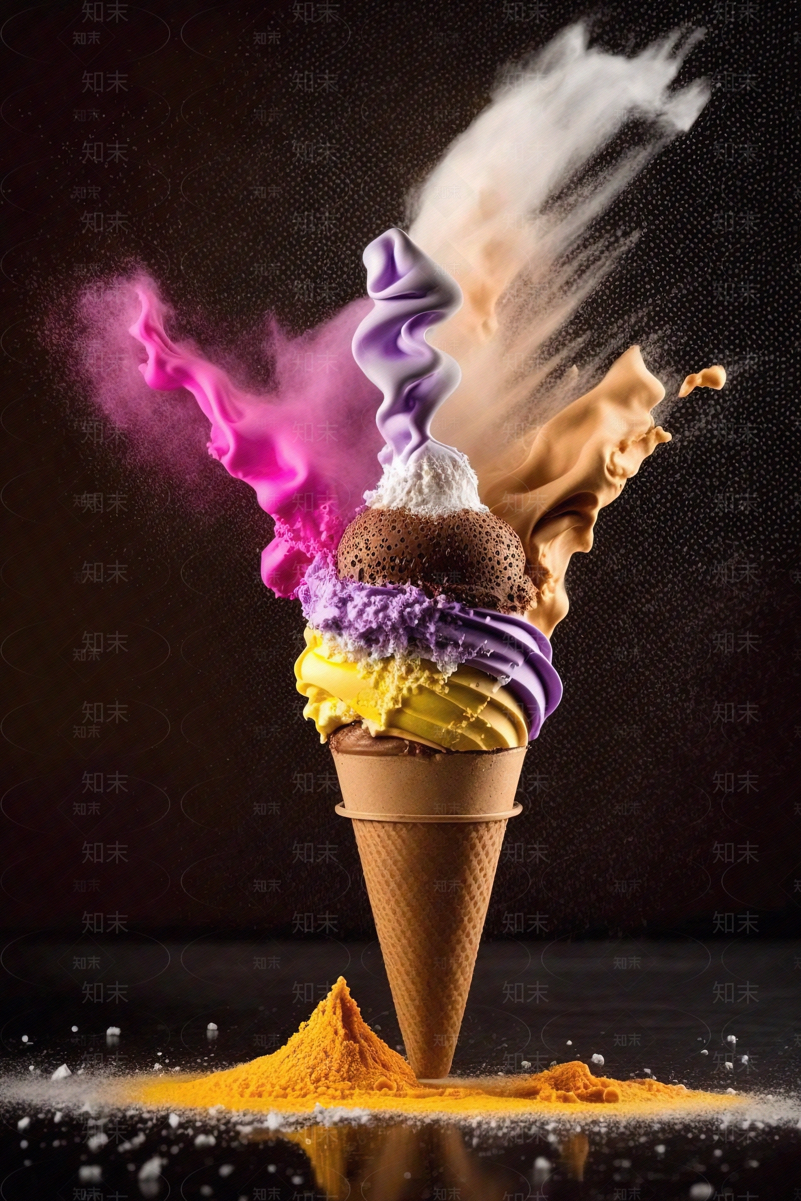 冰激凌广告贴图下载【ID:1159672232】