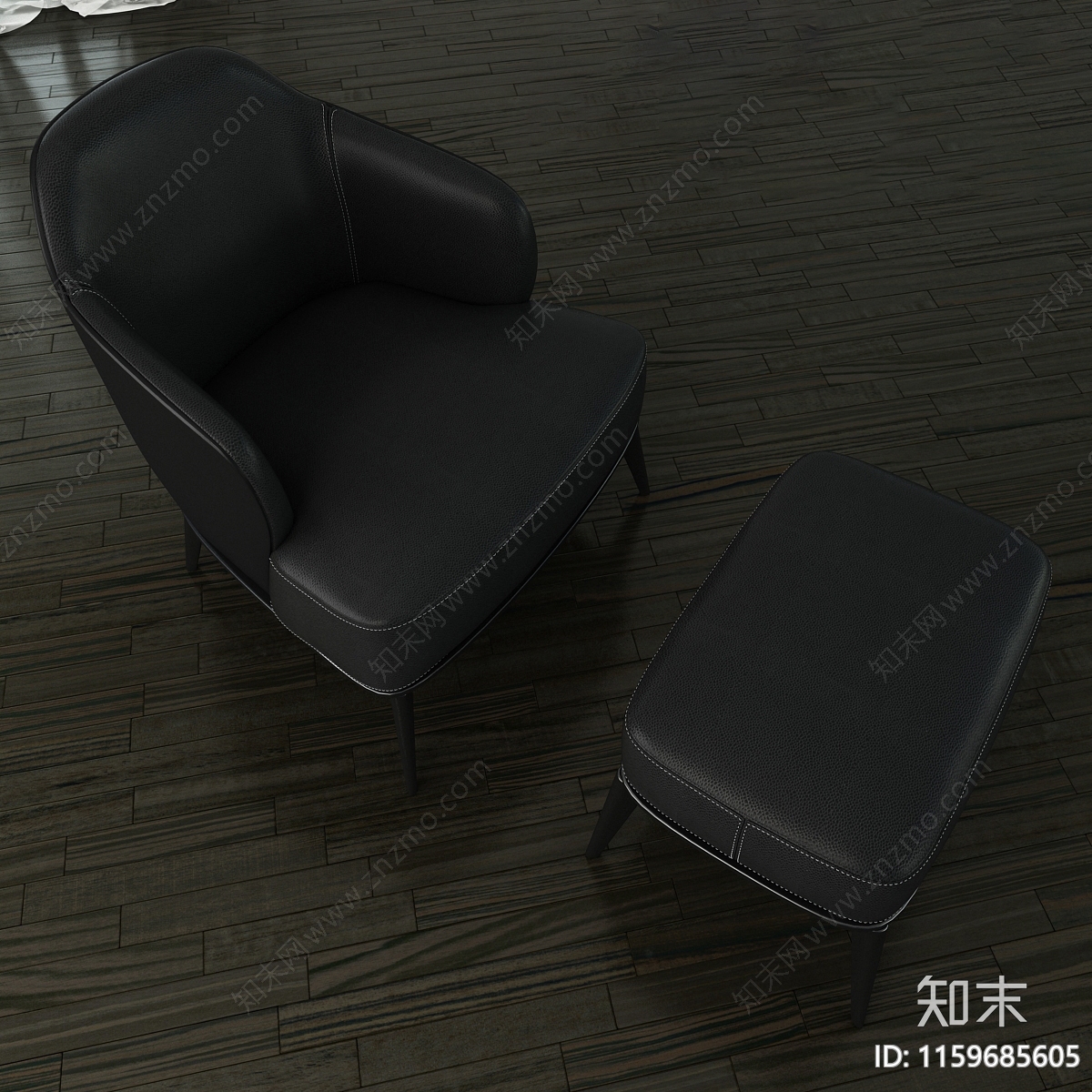 休闲沙发椅3D模型下载【ID:1159685605】