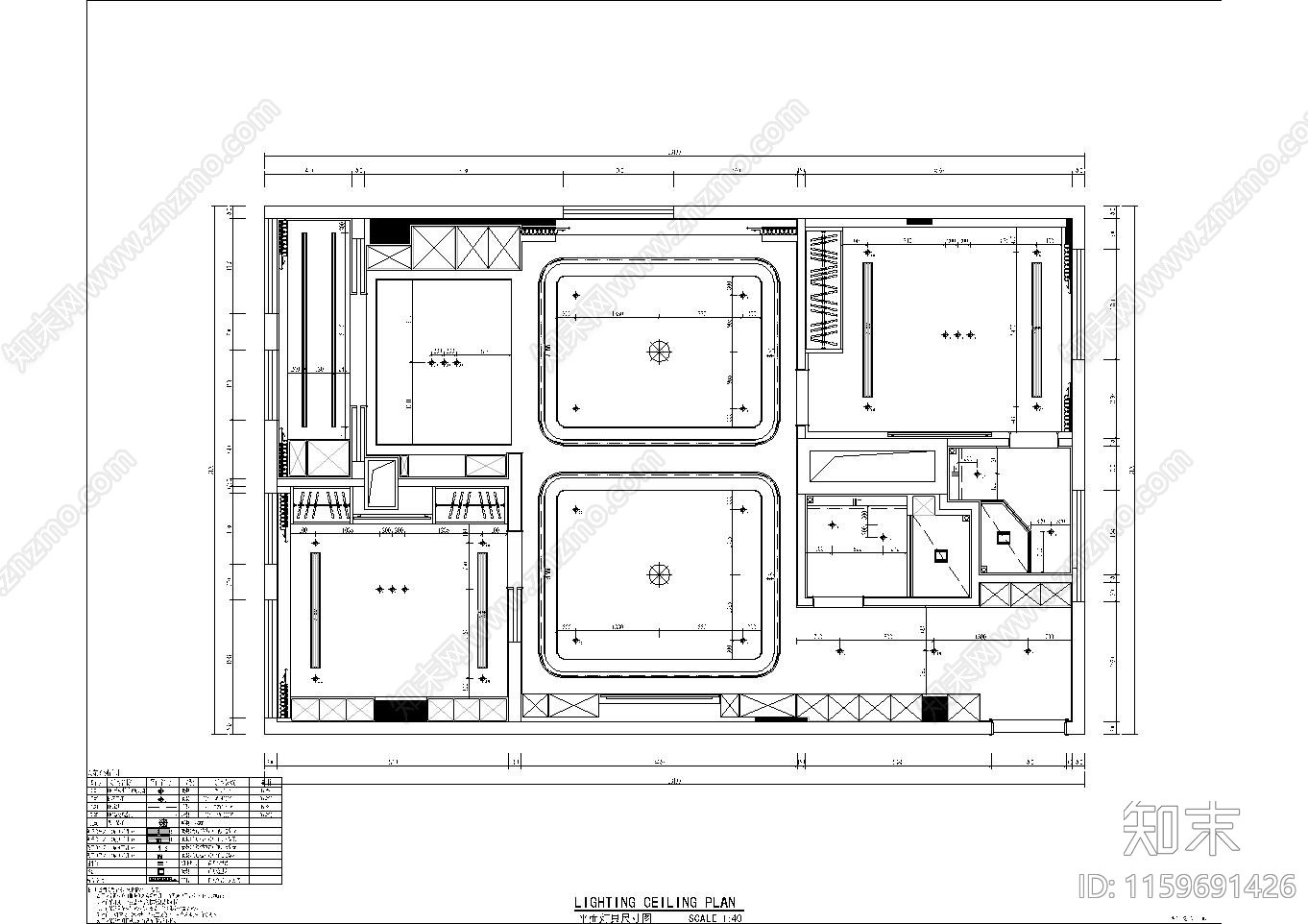 110m²公寓cad施工图下载【ID:1159691426】