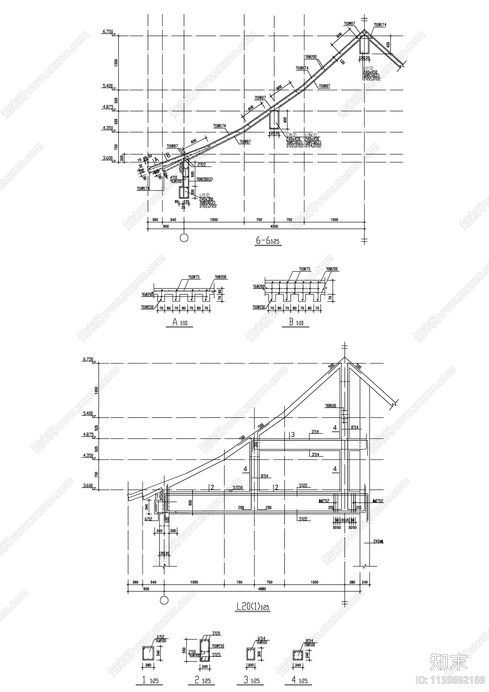 四合院结构图cad施工图下载【ID:1159692169】