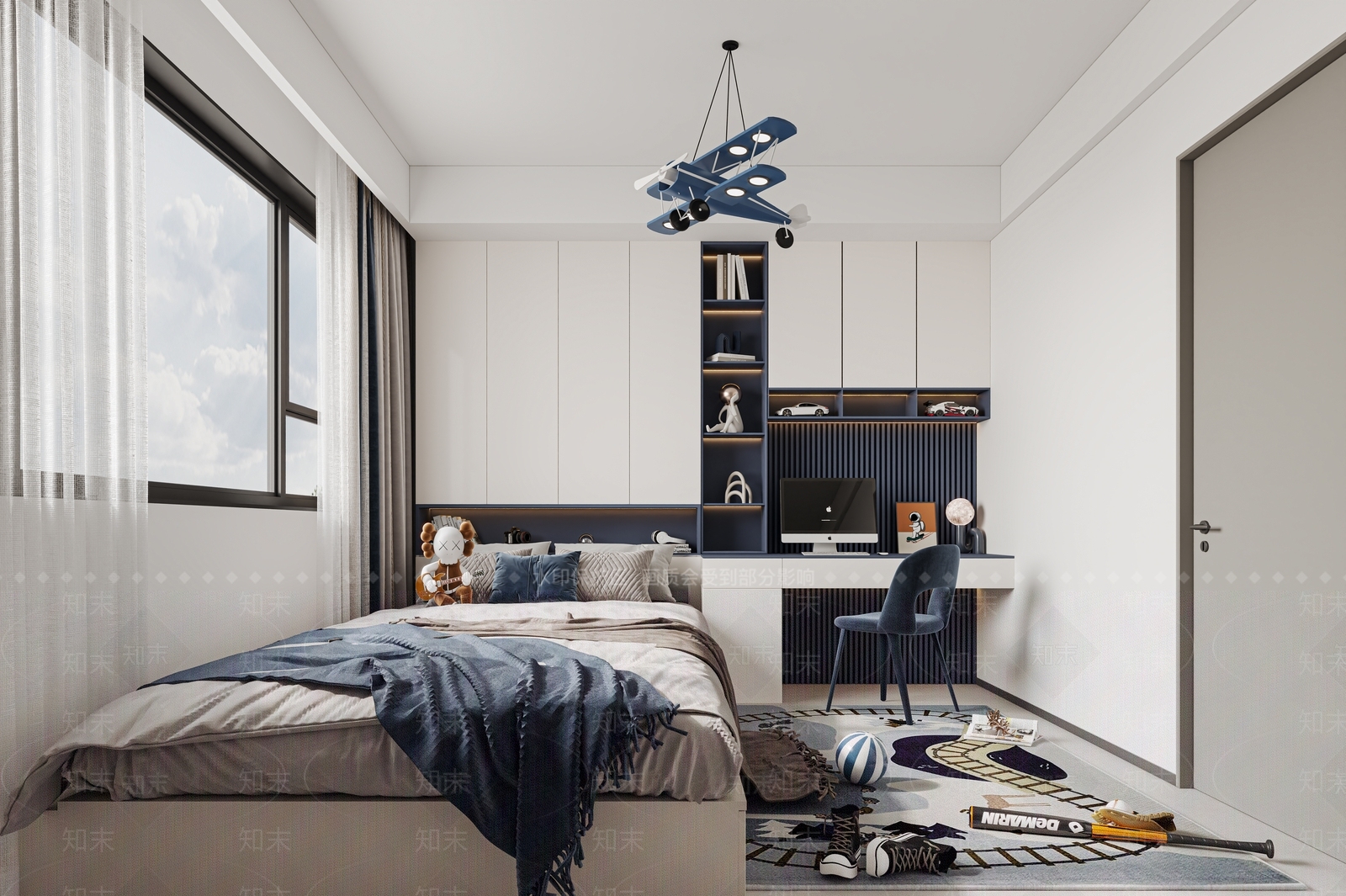 现代榻榻米房3D模型下载【ID:1159694093】