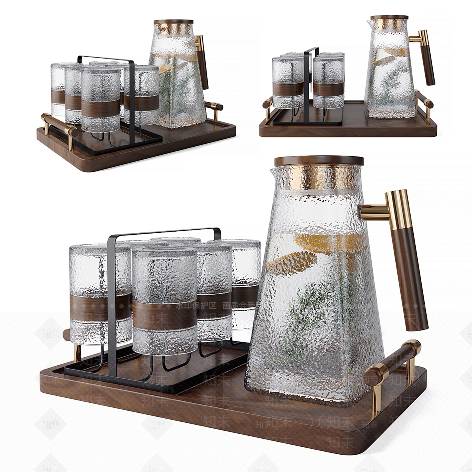 现代茶具3D模型下载【ID:1159696284】
