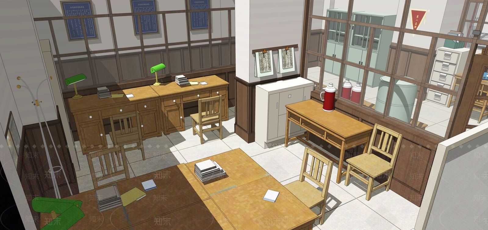 90年代银行SU模型下载【ID:1159697968】