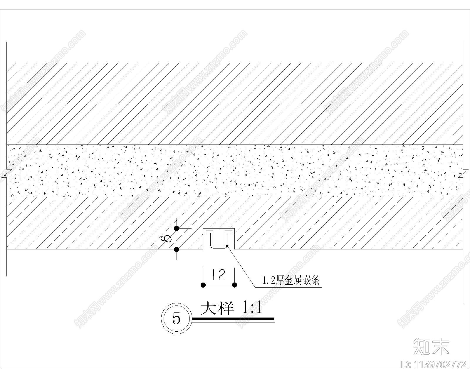 墙柱面大样3施工图下载【ID:1159702772】