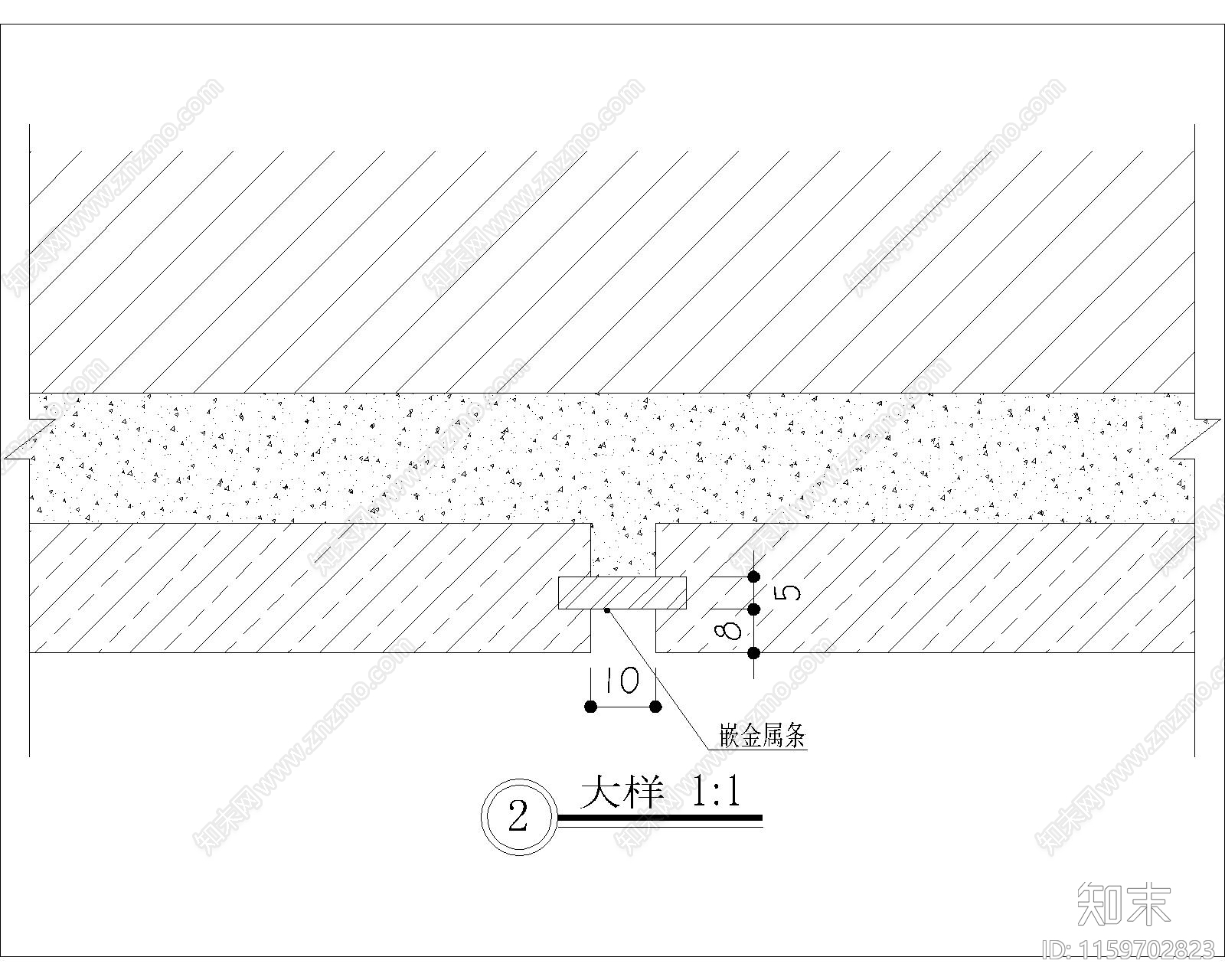 墙柱面大样5施工图下载【ID:1159702823】