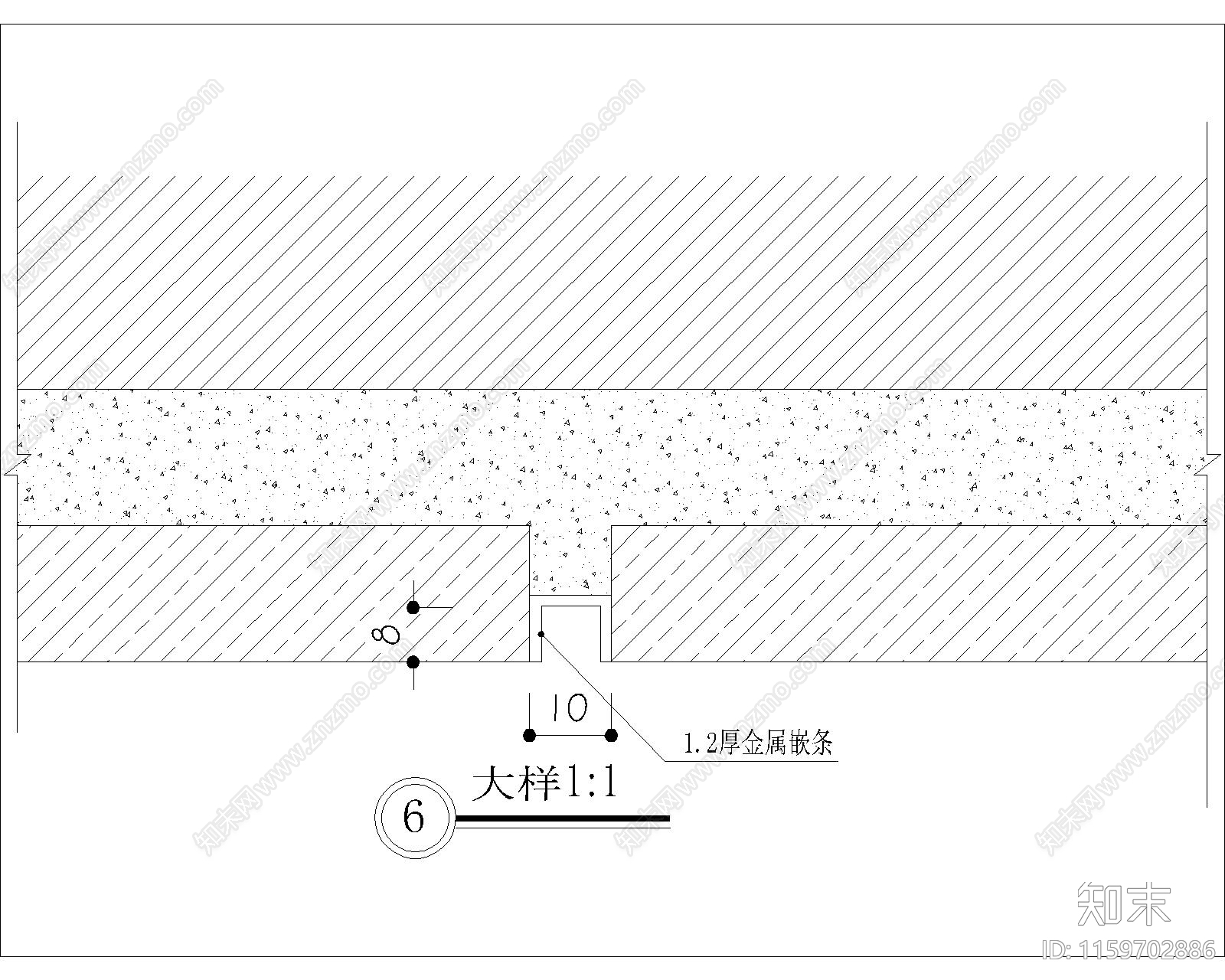 墙柱面大样6施工图下载【ID:1159702886】