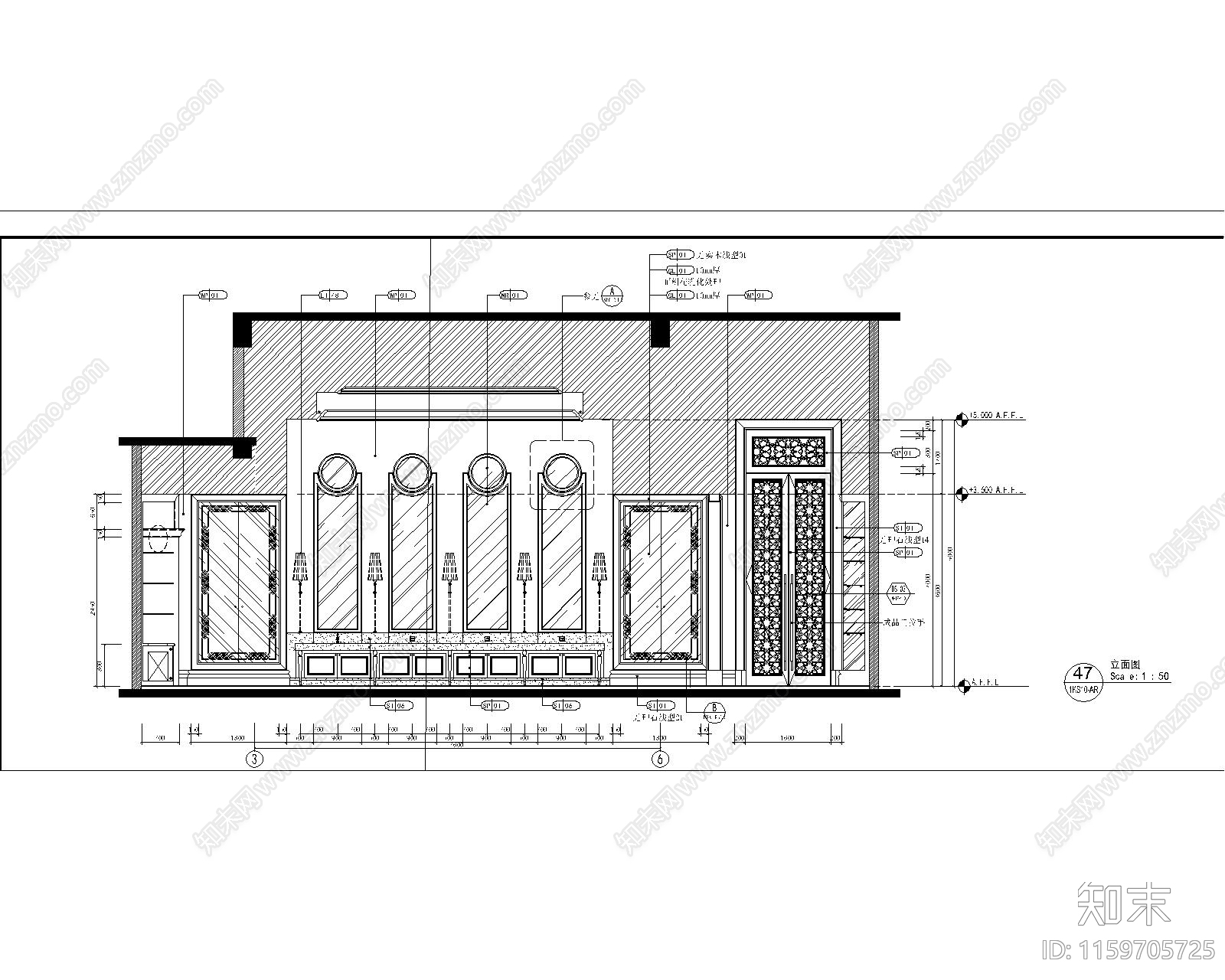 女浴区搓背区及后更衣室cad施工图下载【ID:1159705725】