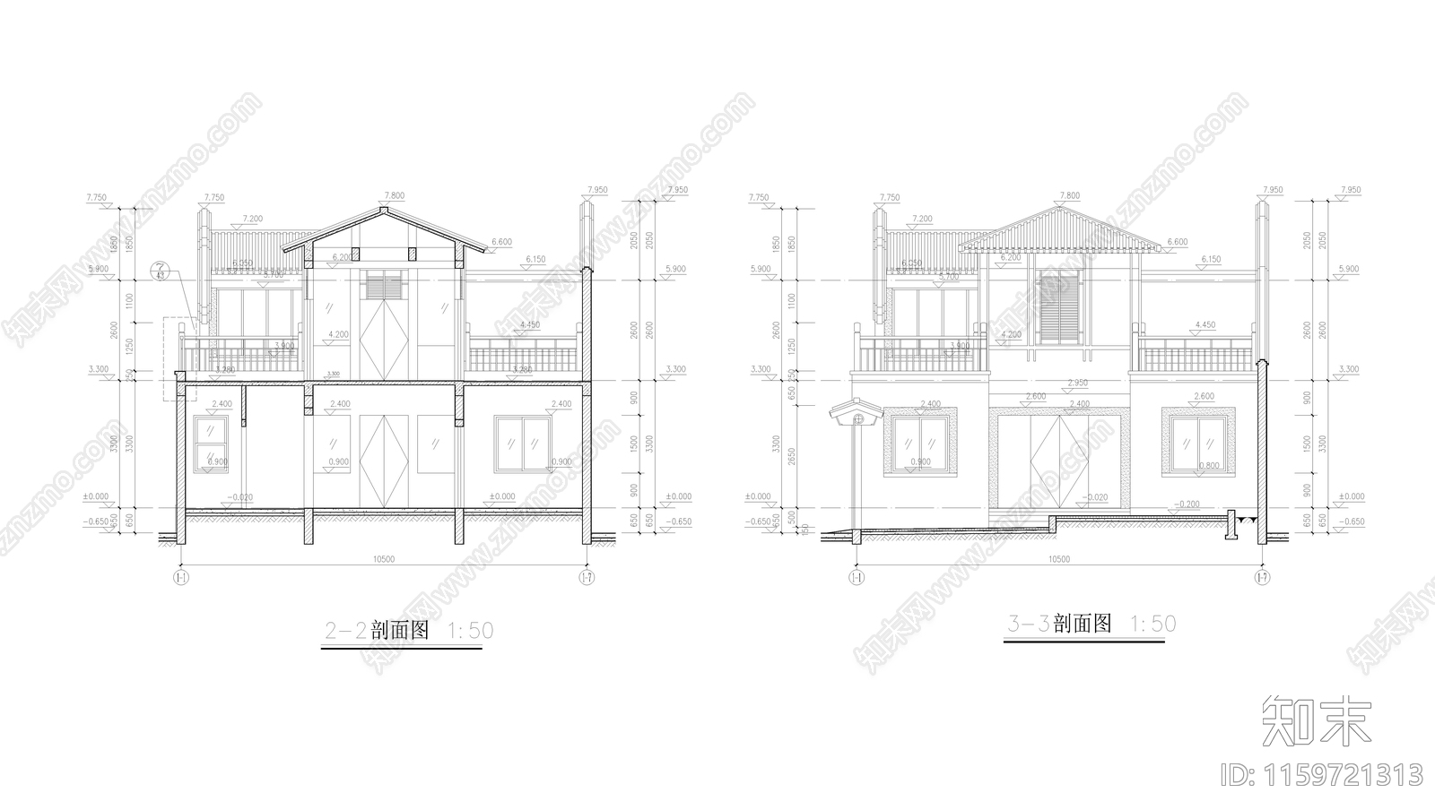 四合院建筑图cad施工图下载【ID:1159721313】