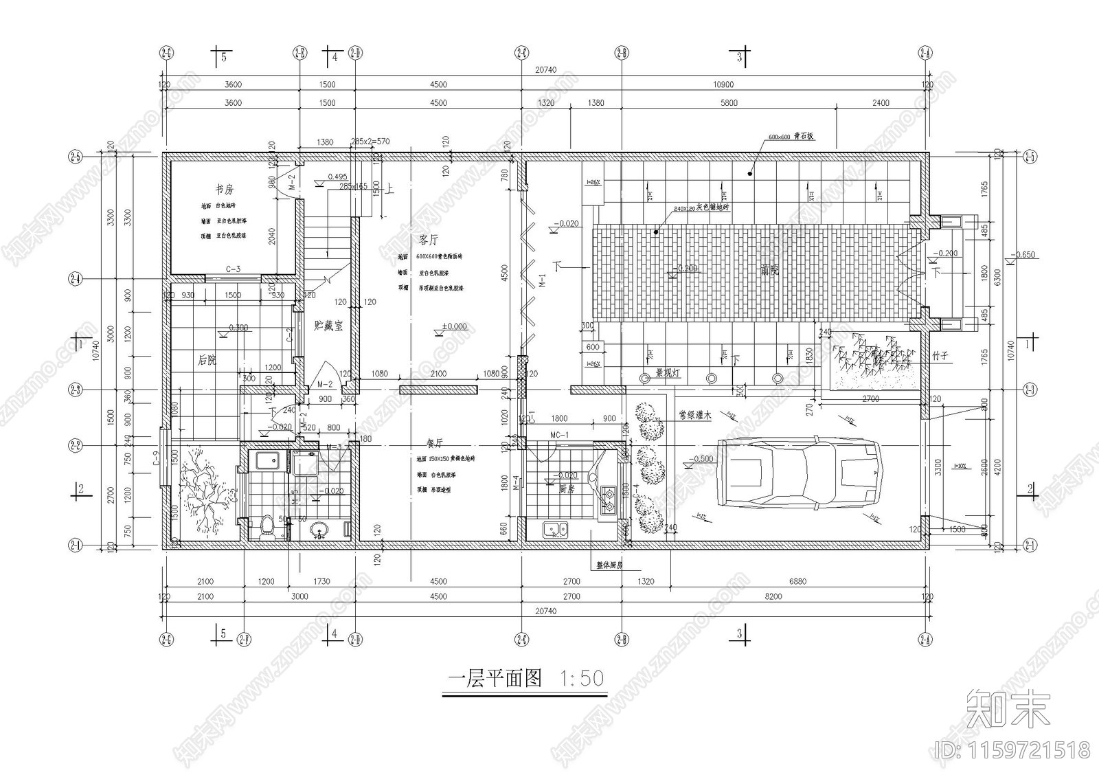 龙湖别院建筑cad施工图下载【ID:1159721518】