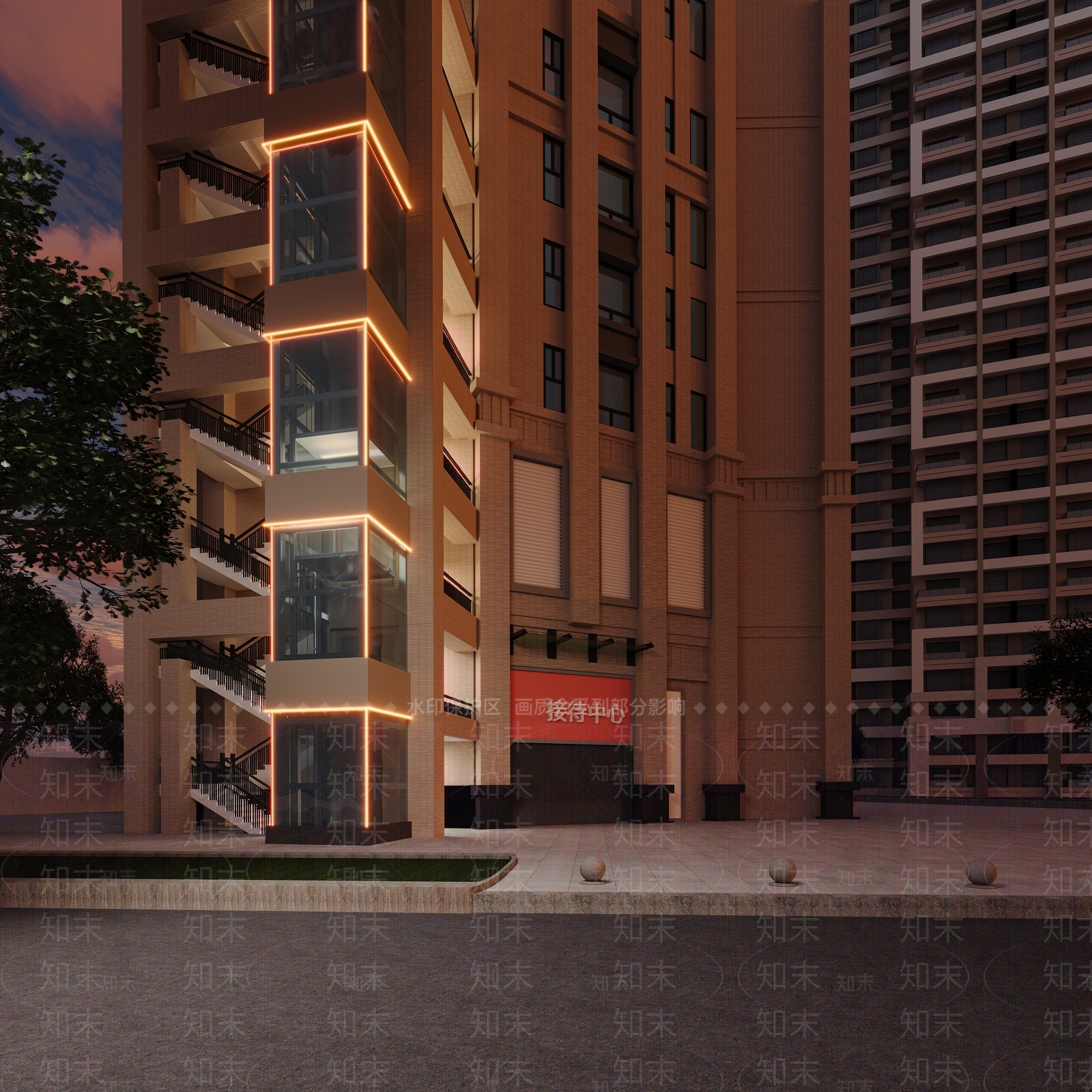 现代观光电梯3D模型下载【ID:1159724692】