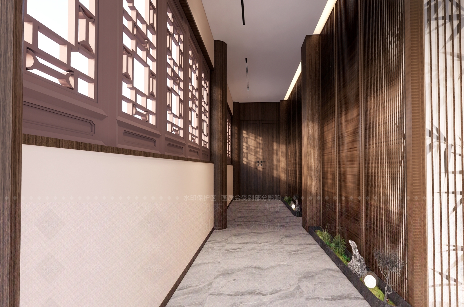 中式餐厅包厢SU模型下载【ID:1160495513】