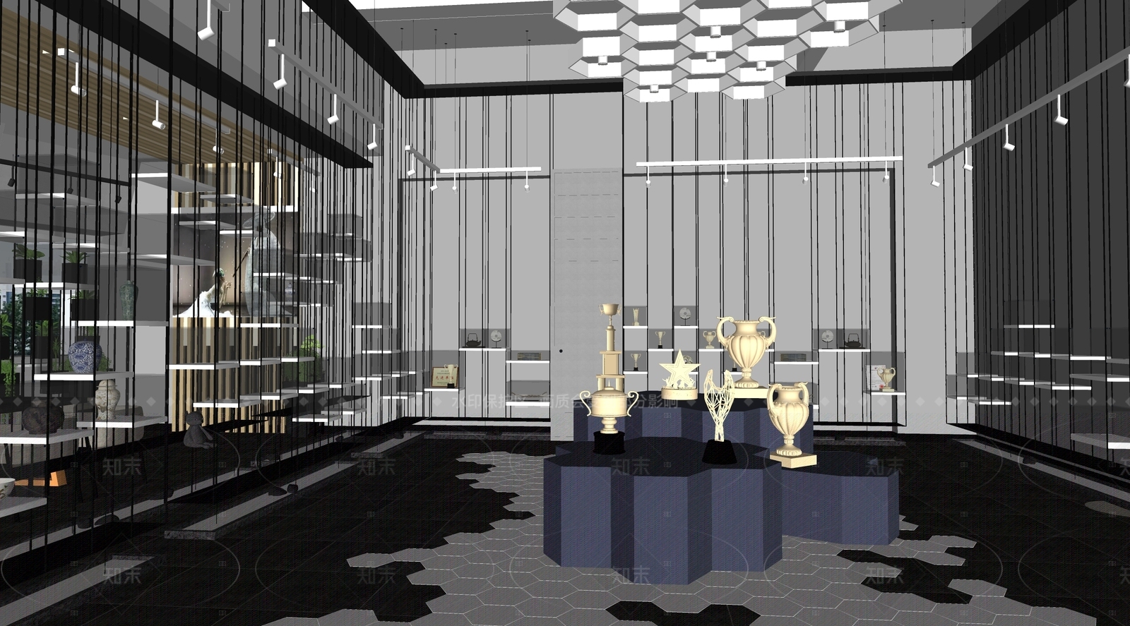 现代其他店铺SU模型下载【ID:1216055721】