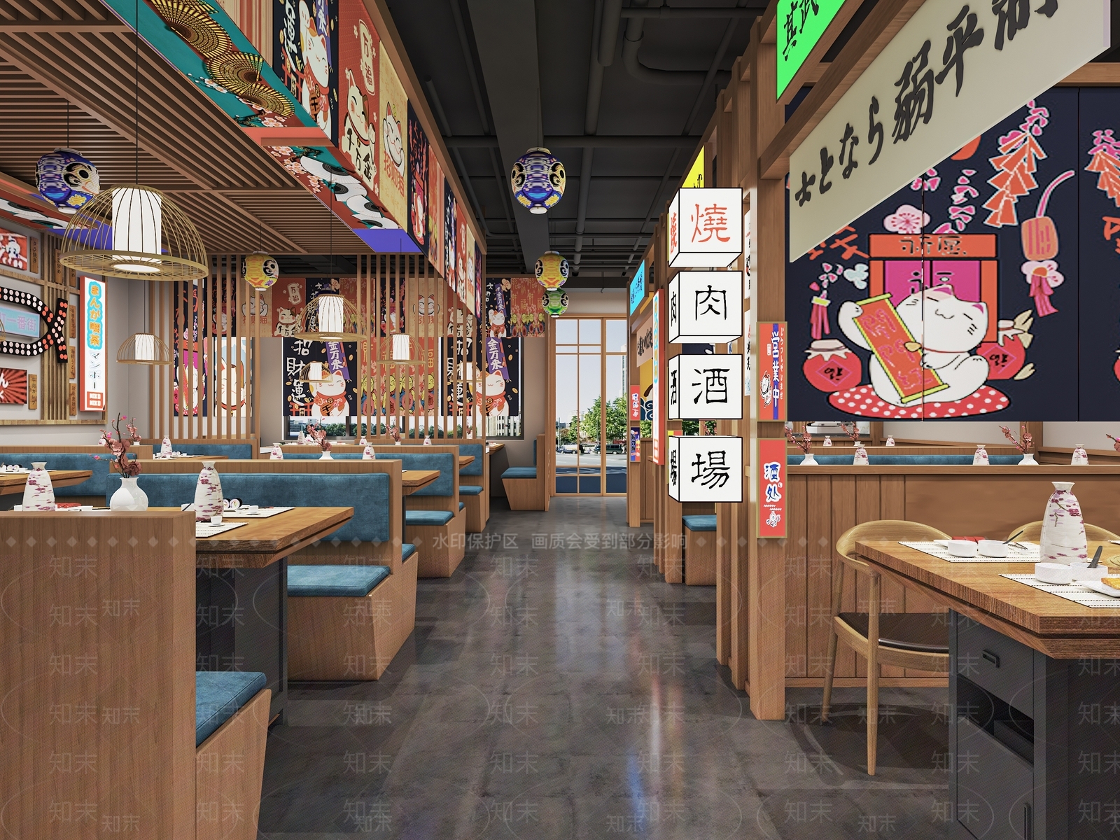 日式餐厅3D模型下载【ID:1159748467】