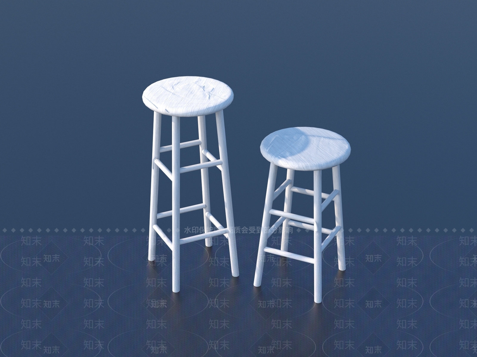 现代吧凳3D模型下载【ID:1159755954】
