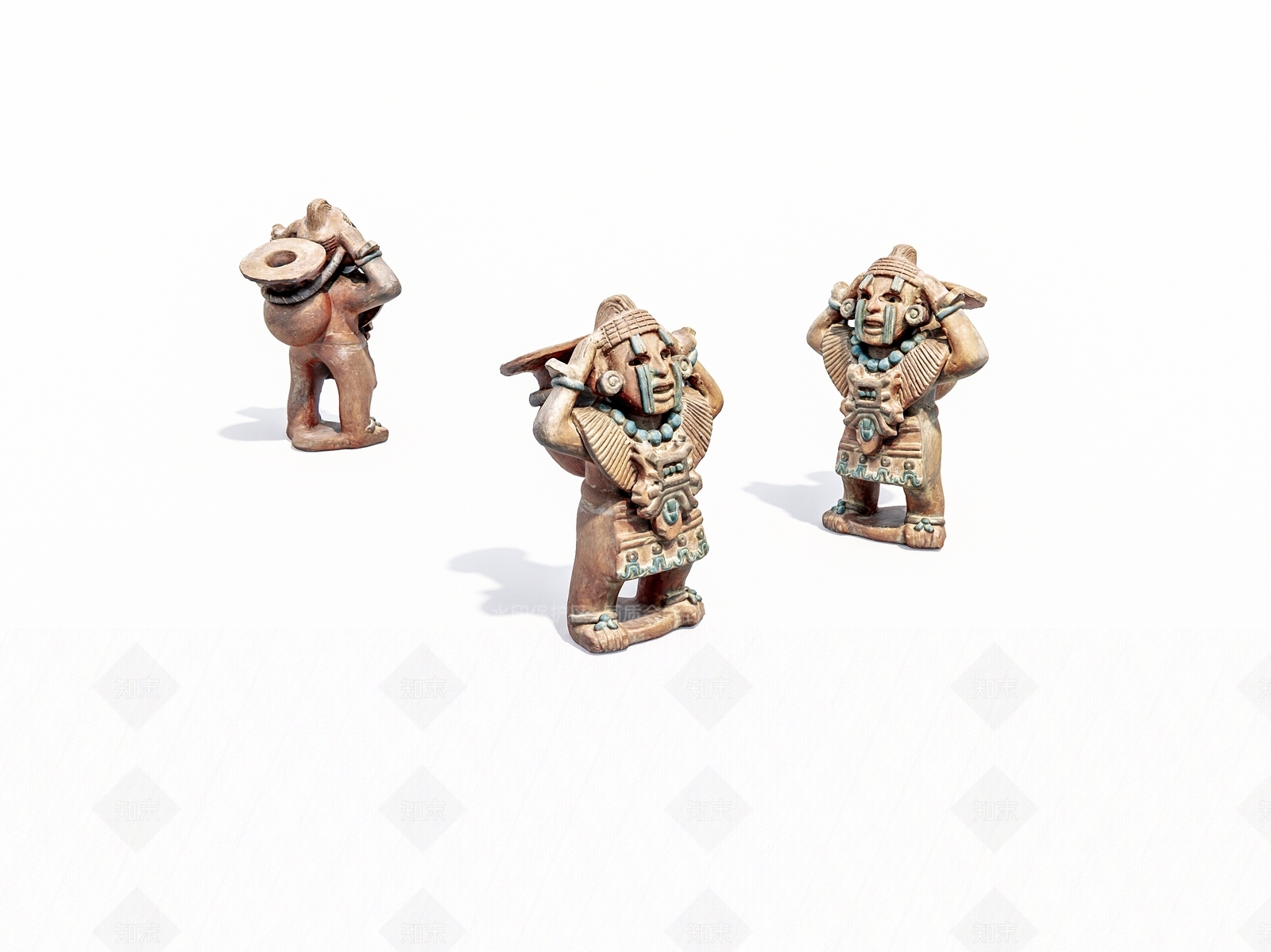 现代卡通人像雕像摆件SU模型下载【ID:1159761597】