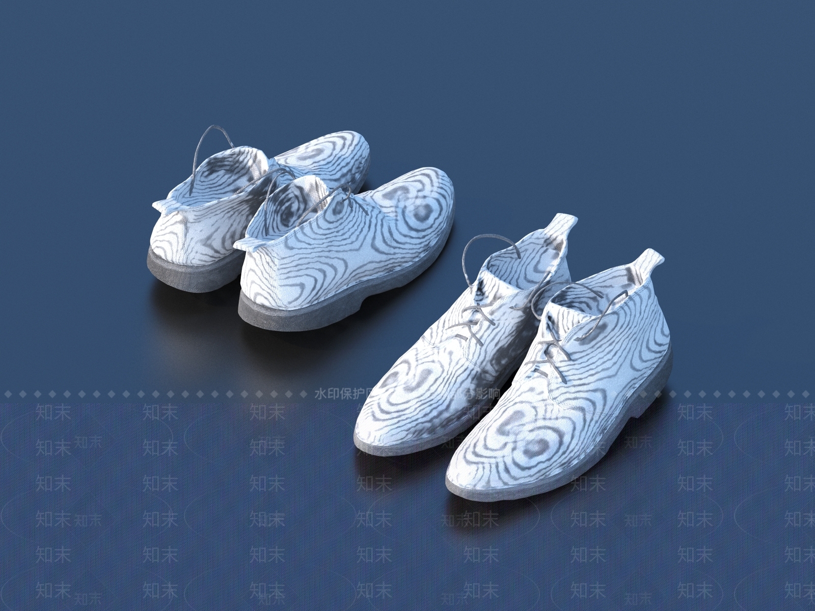 现代皮鞋3D模型下载【ID:1159766093】