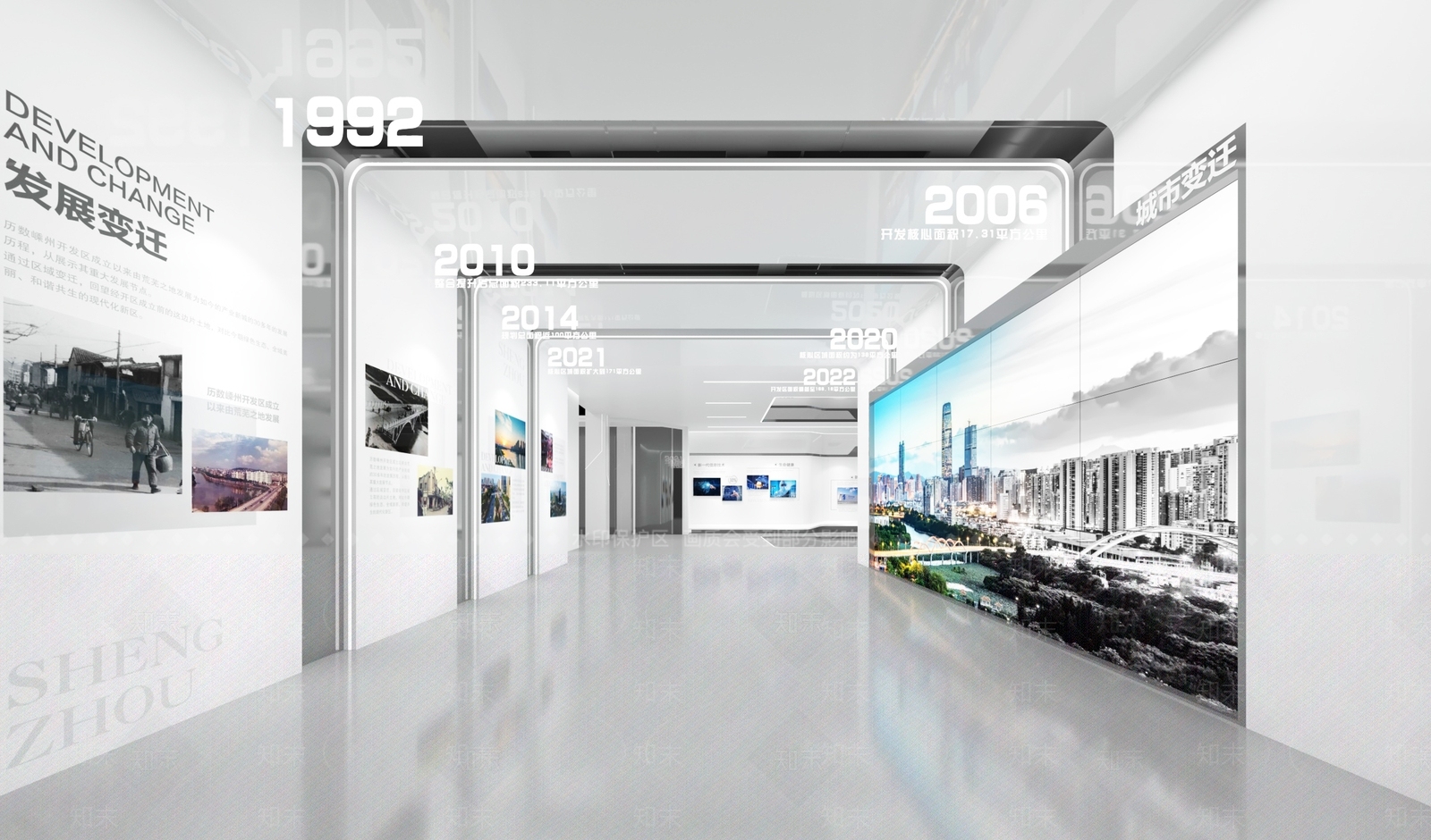 现代科技展厅SU模型下载【ID:1159768642】