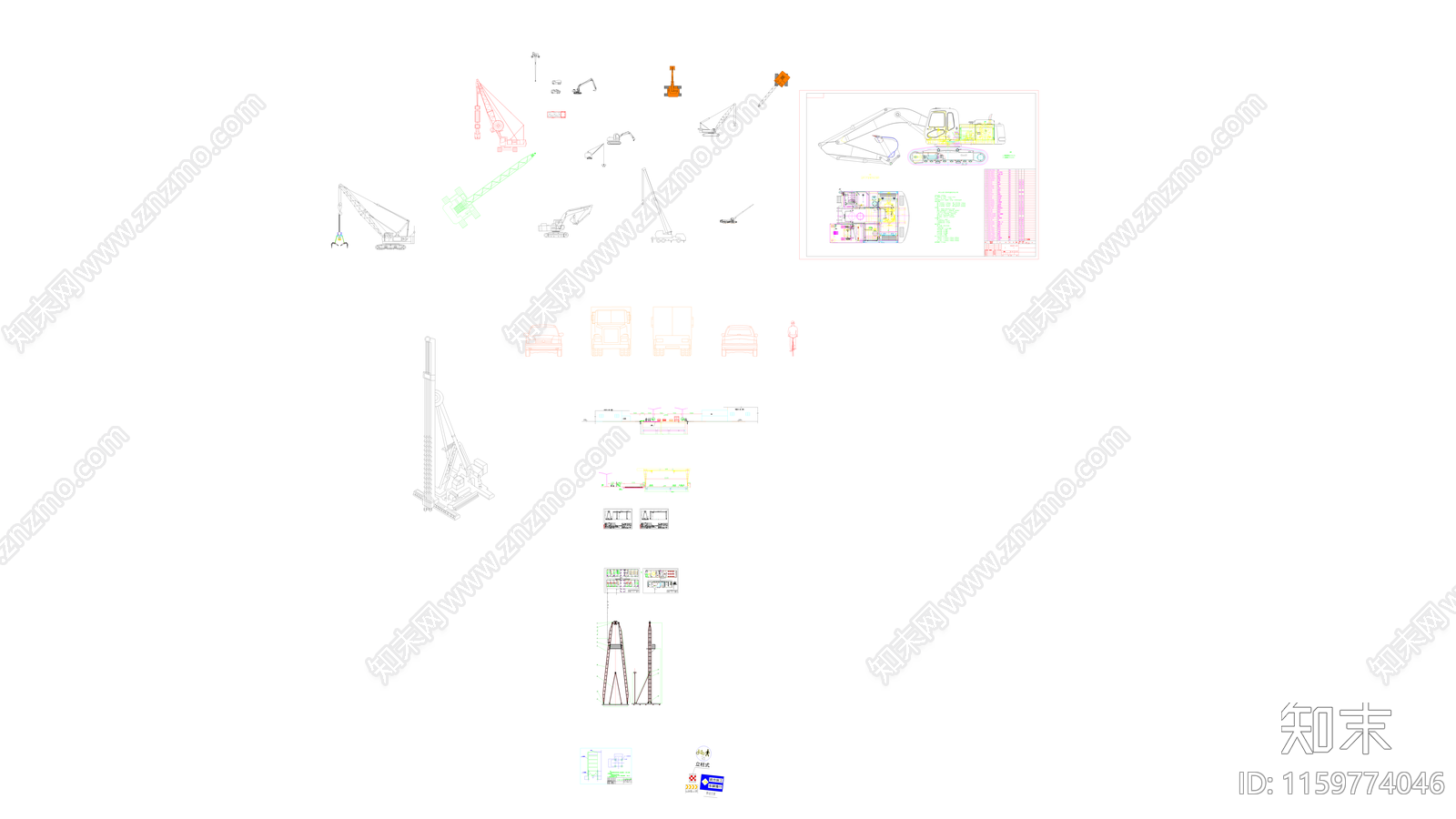 各类机械物件施工图下载【ID:1159774046】