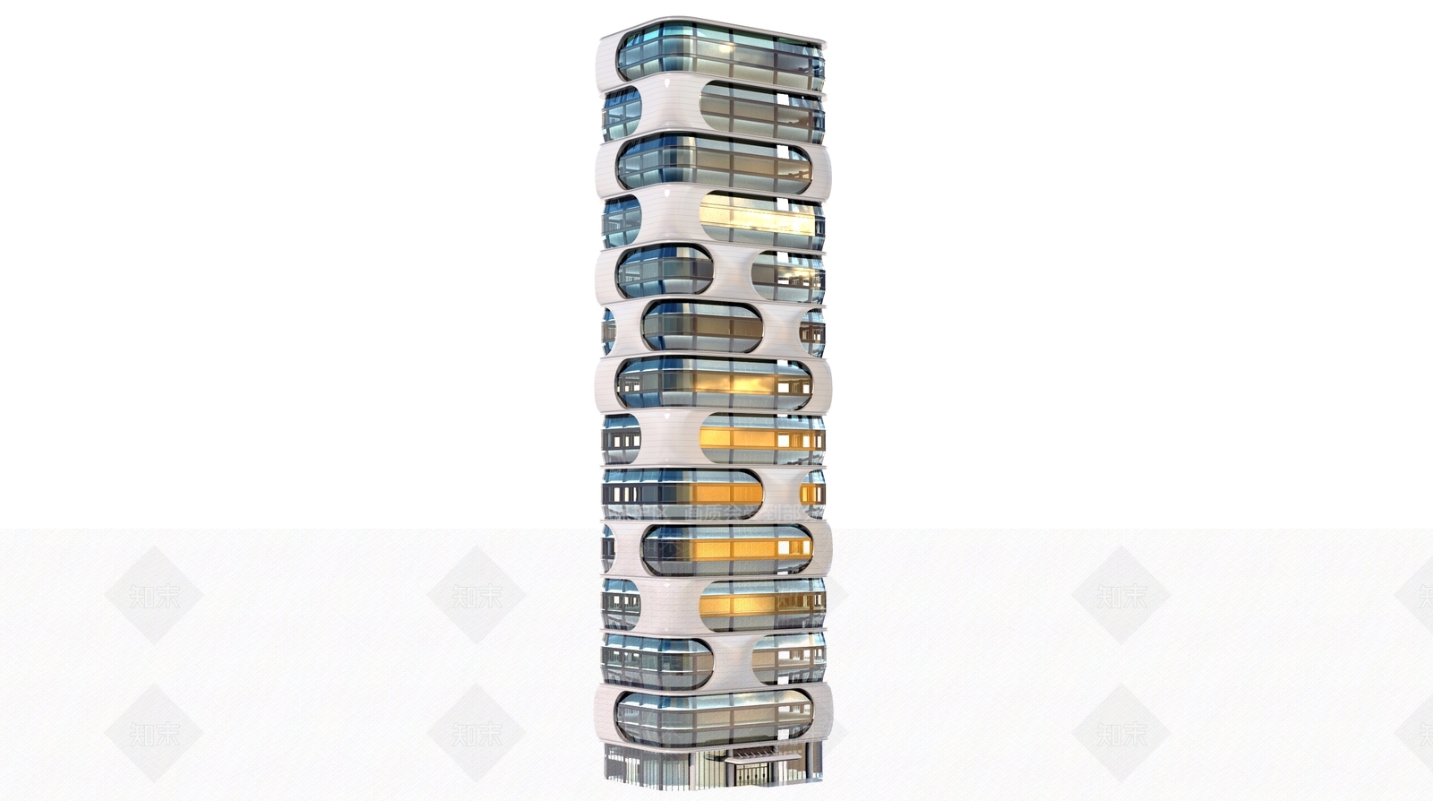 现代写字楼3D模型下载【ID:1159774912】