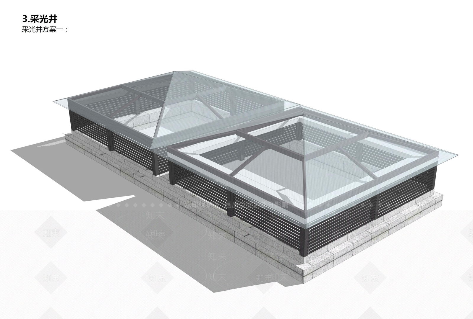 现代采光井SU模型下载【ID:1159784977】