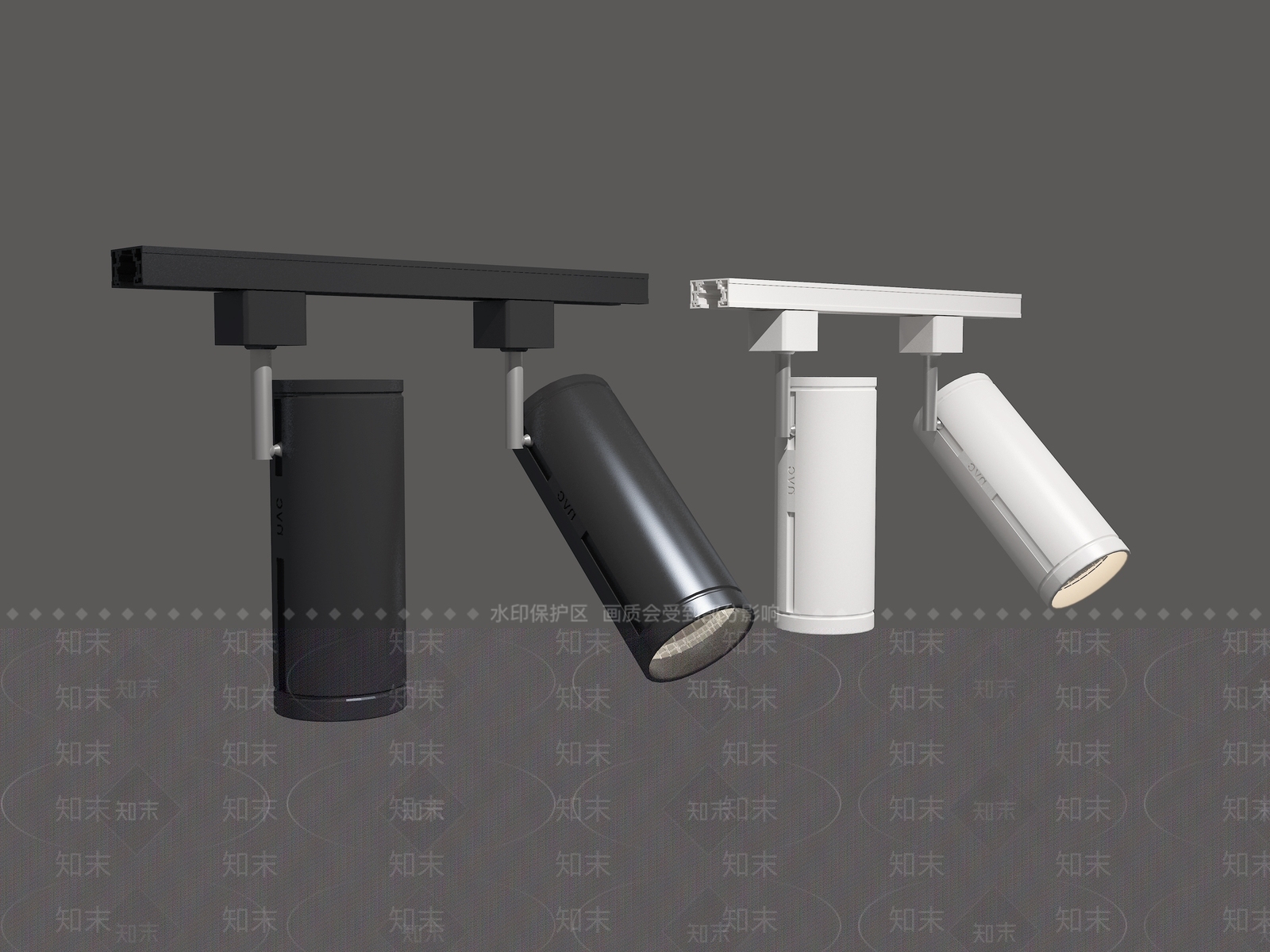 现代轨道射灯3D模型下载【ID:1159789976】