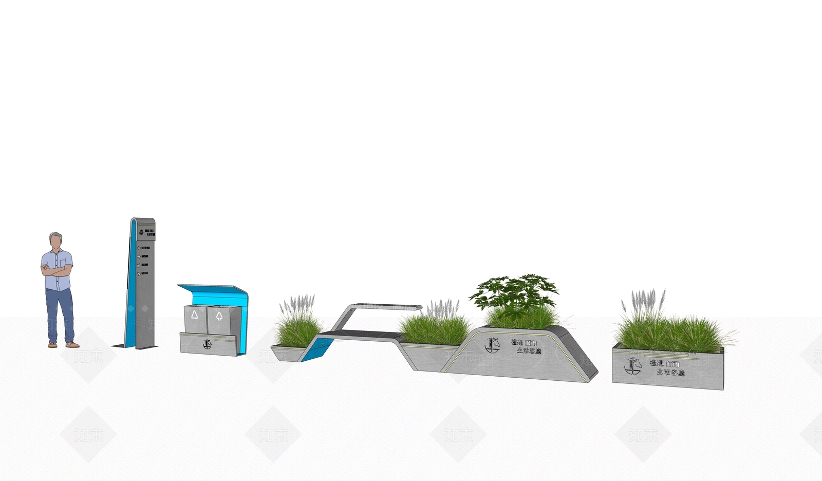 花箱SU模型下载【ID:1159802941】