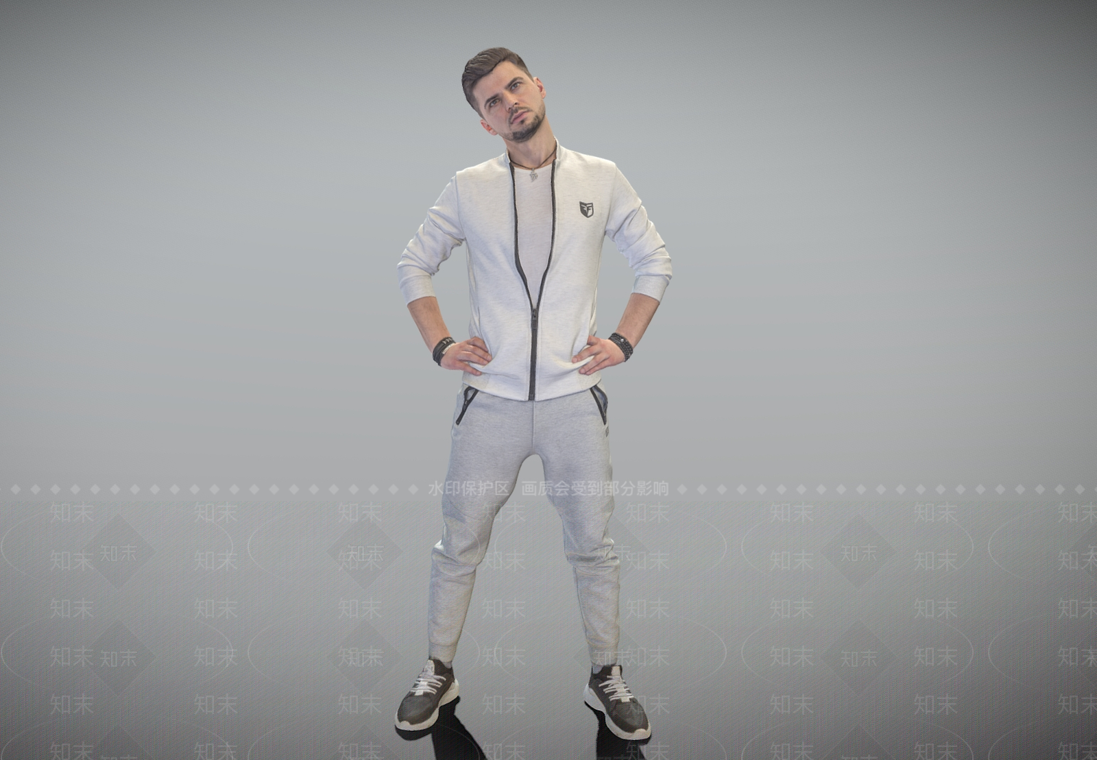 运动男士SU模型下载【ID:1159810527】