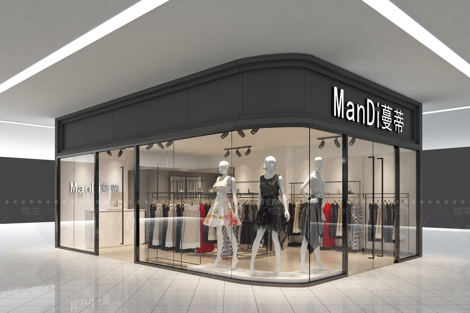 北欧女装店3D模型下载【ID:1159817042】