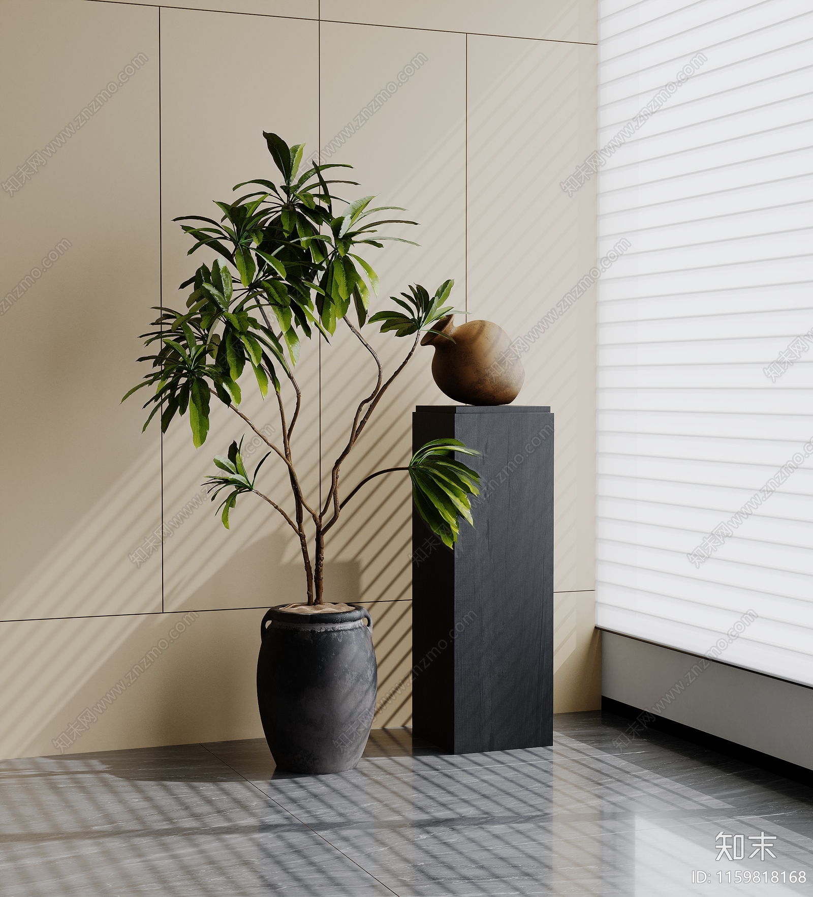 植物盆景SU模型下载【ID:1159818168】