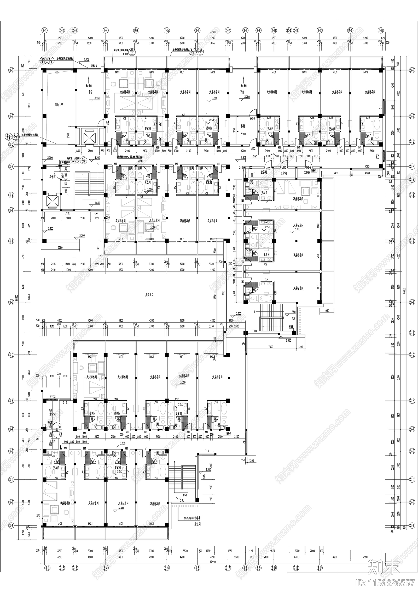 丽江铂尔曼度假酒店建筑图效果图施工图下载【ID:1159826557】